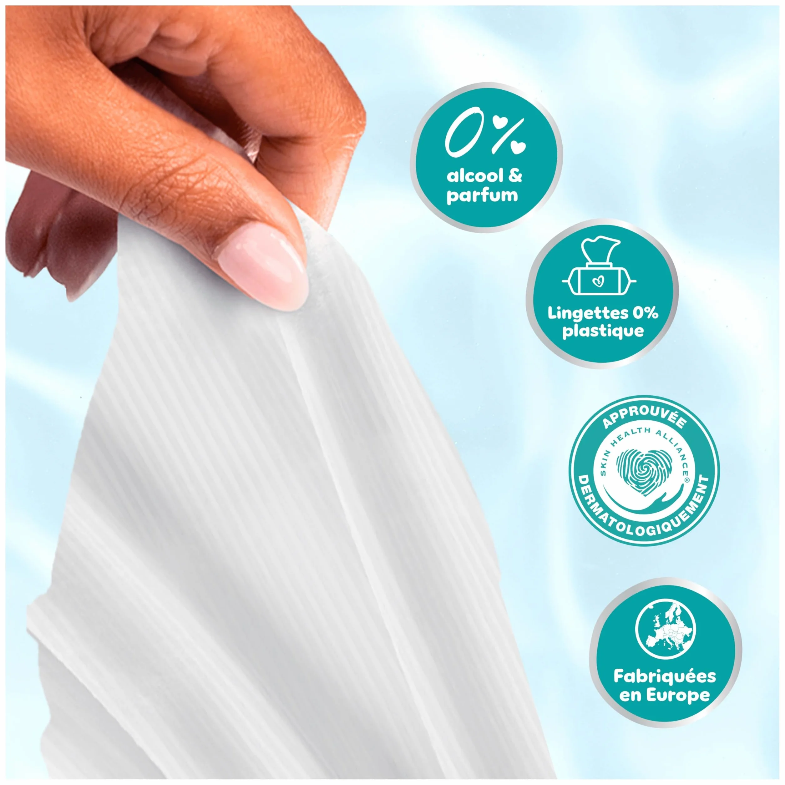 Pampers Lingettes pour bébé 99% d'eau, 1080 lingettes