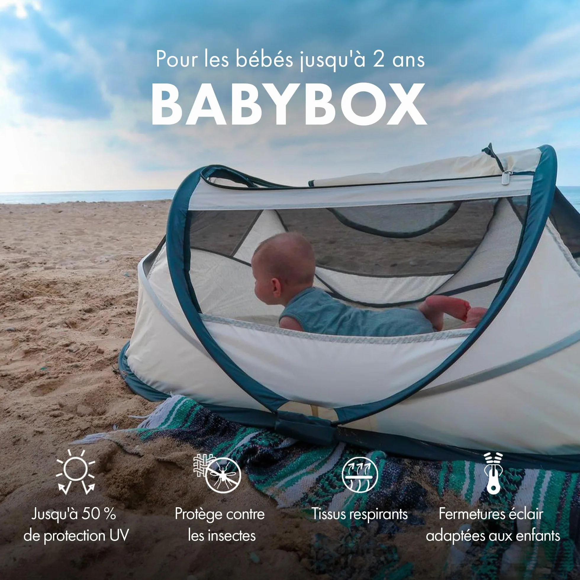 Deryan Babybox Lit de Voyage Crème, 1 Pièce