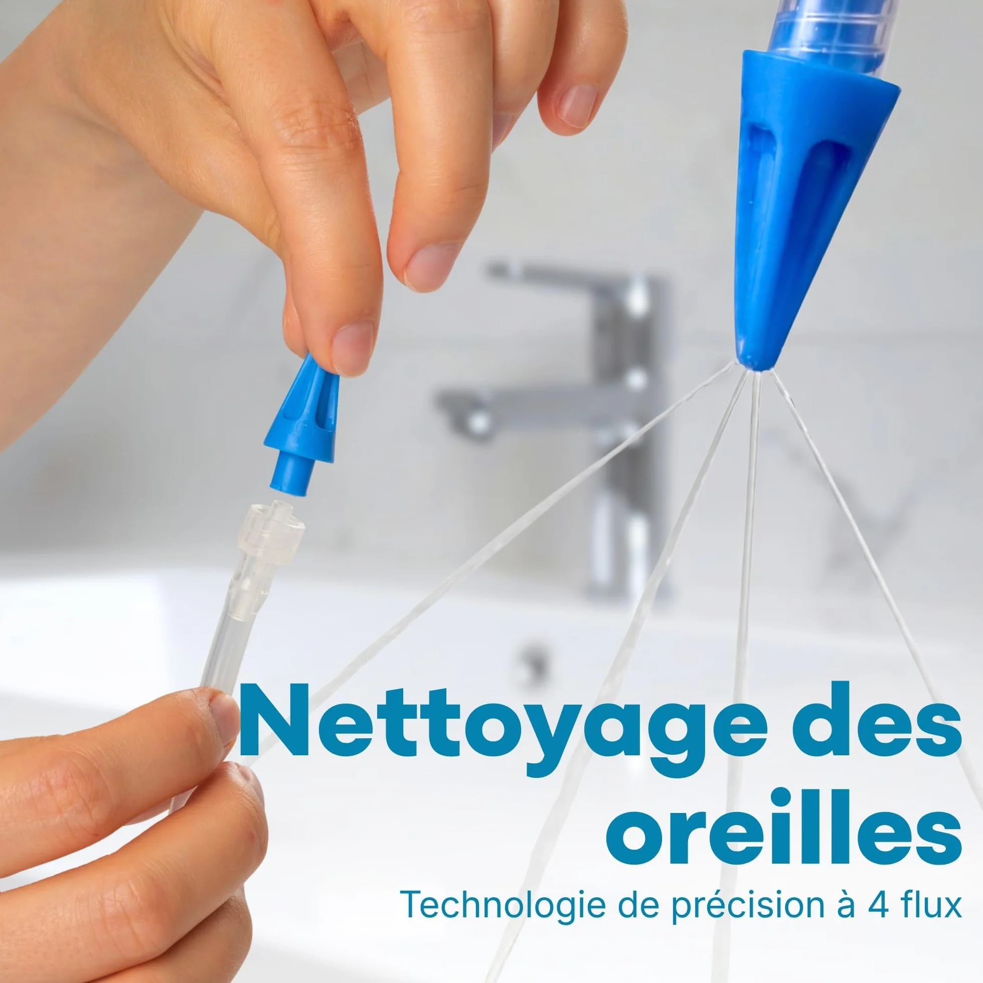 Medi Grade Kit Nettoyeur Oreille 300ml Vaporisateur Pompe Seringue Sécurité Cérumen