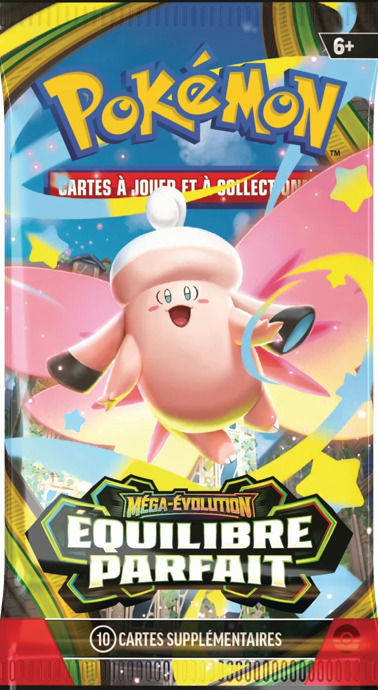 Pokémon JCC Lot de boosters Méga-Évolution – Équilibre Parfait 6 boosters