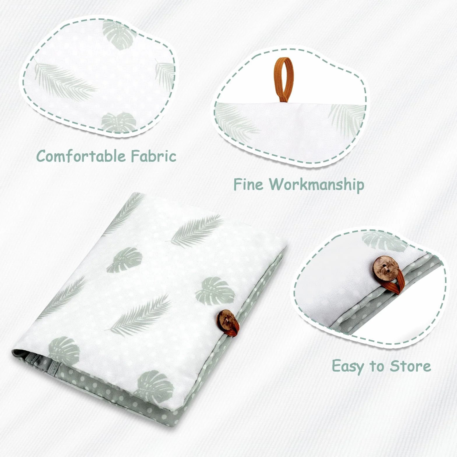Zocipro Sac à Langer Bébé 2 en 1 Lingettes, Organisateur Pochette de Change Réutilisable