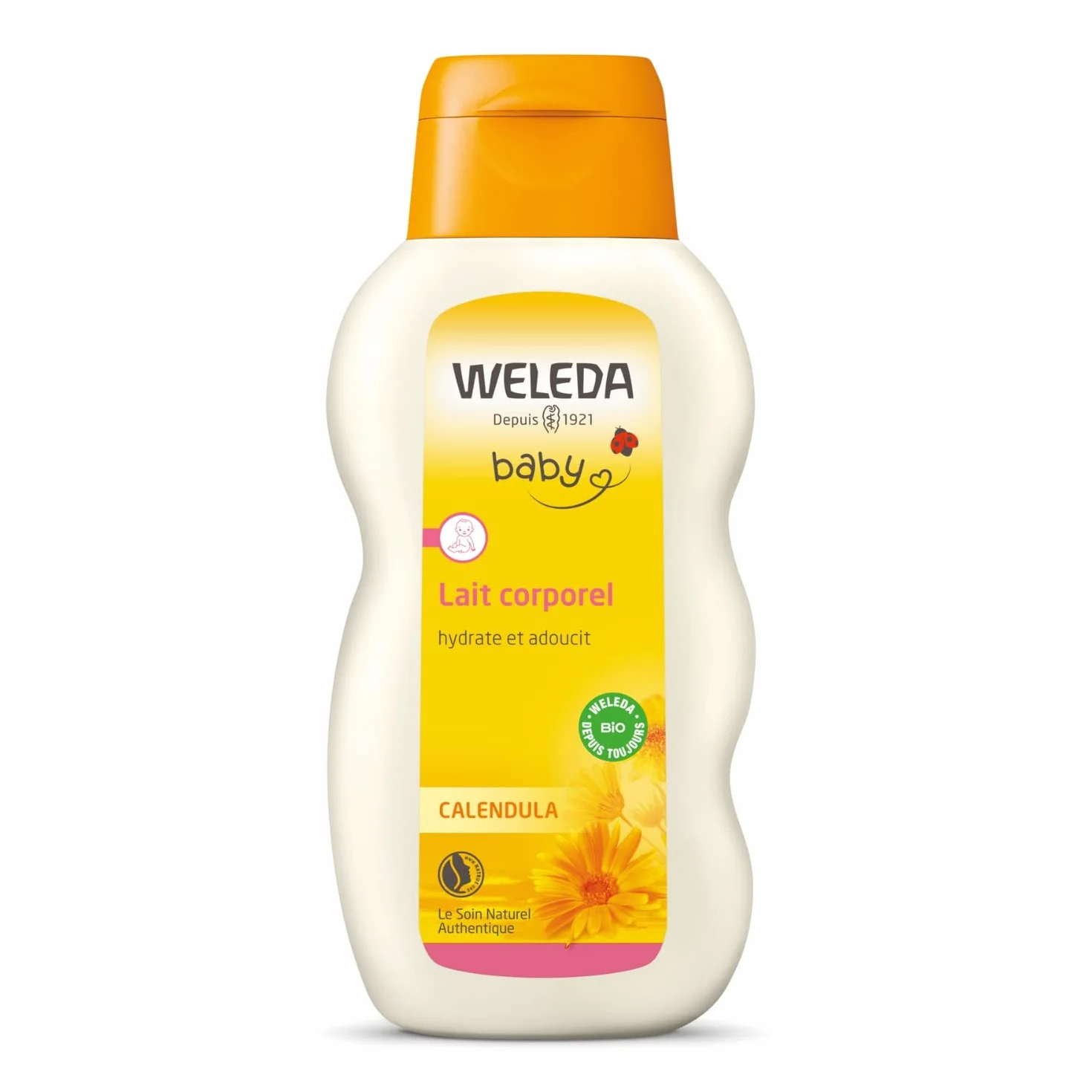 Welda Lait Corporel Calendula 200 ml Peau Délicate Bébés Enfants Adultes Sensible