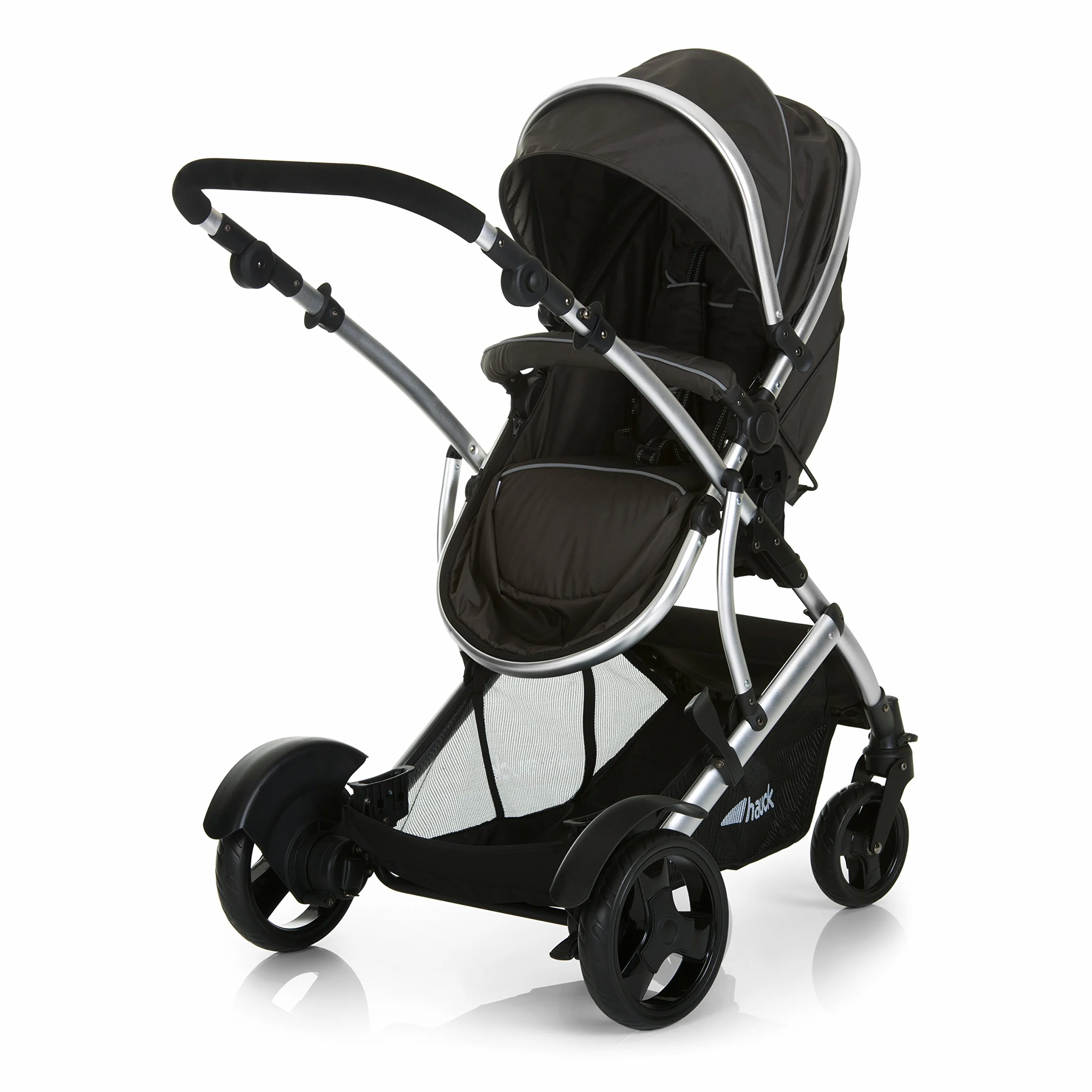 hauck Poussette Double Duett 2 Réversible Pliable Maxi 36 kg Inclus Habillage Pluie Forest Noir