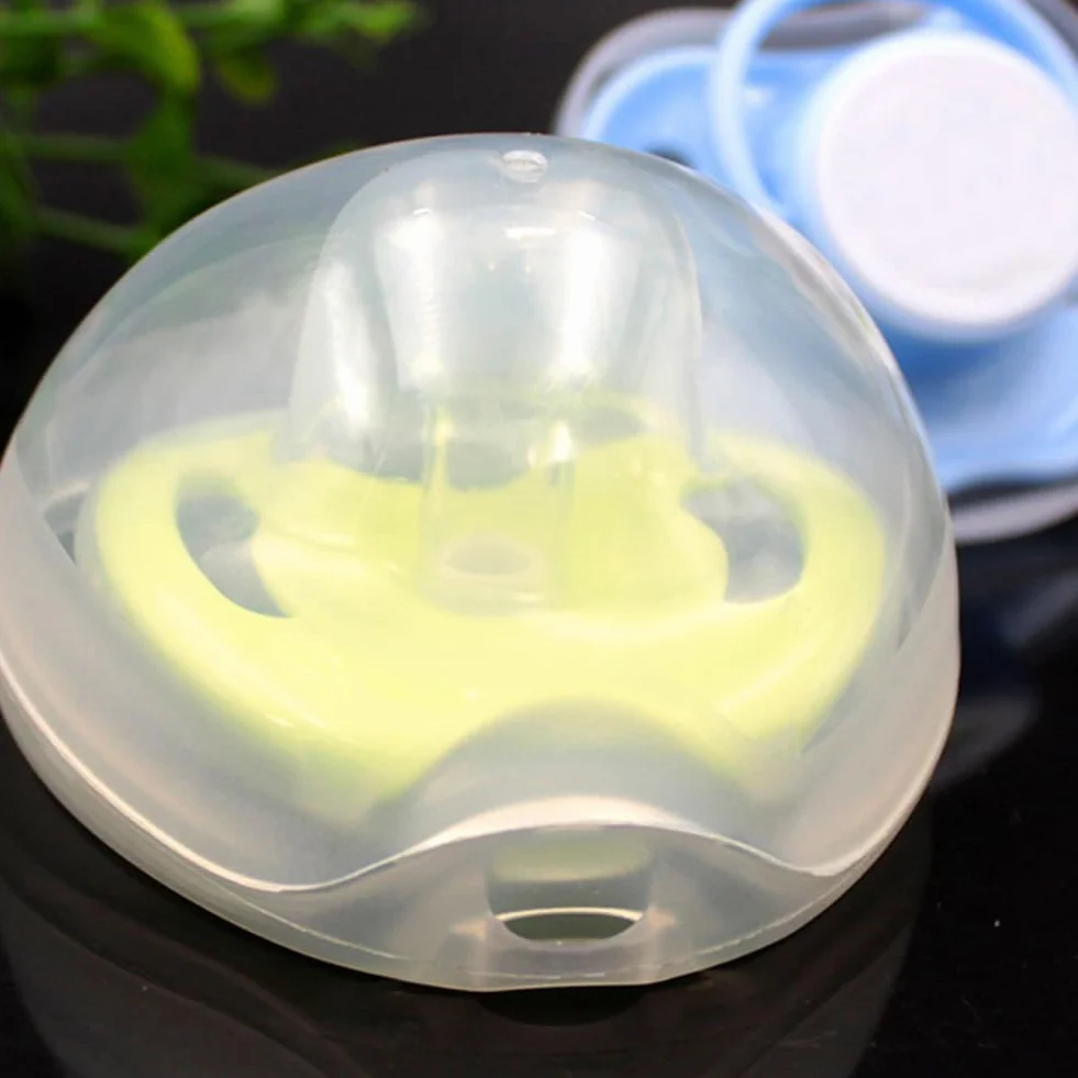 Boîte à Sucette 3 Pièces Boîtier Porte-Tétines Transparent Accessoires de Voyage
