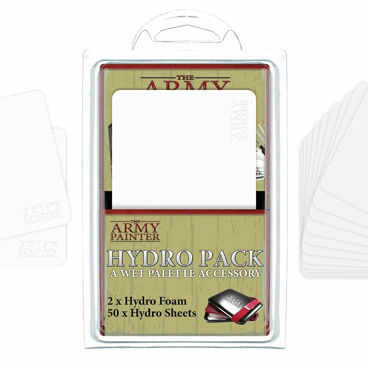 The Army Painter Hydro Pack Wet Palette Recharge 50 Lingettes 2 Éponges Peinture Figurines