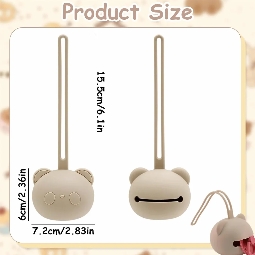 Boîte à tétine en silicone portable pour bébé voyage, rangement de sucette