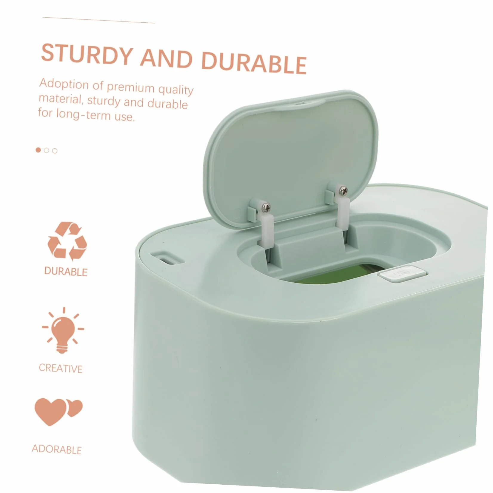 Ciieeo Chauffe-lingettes Portable pour Bébé Chauffage sans Fil USB, Design Compact Vert
