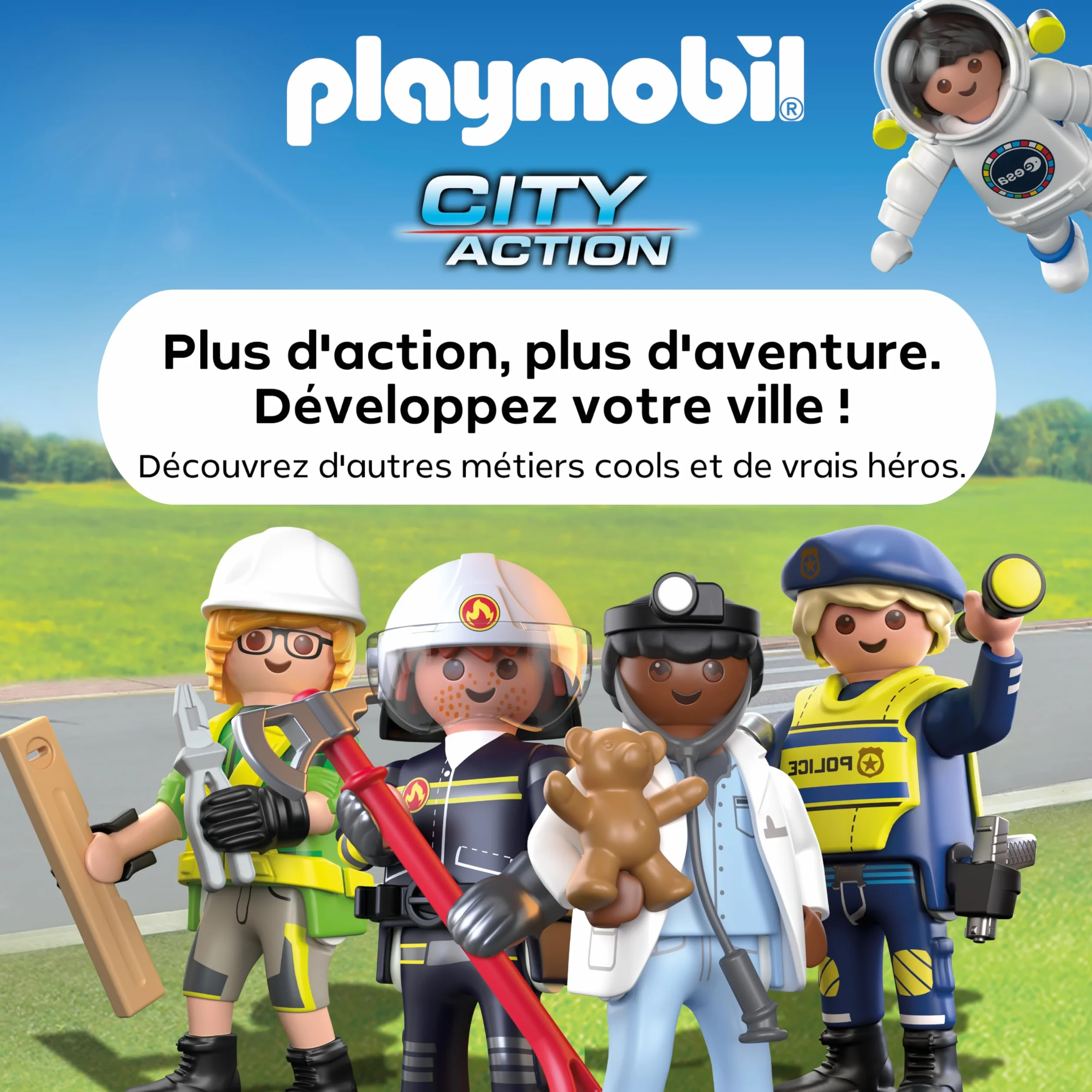 Playmobil Action Heroes Poste de Police avec Local de Recherche Jouet 71874