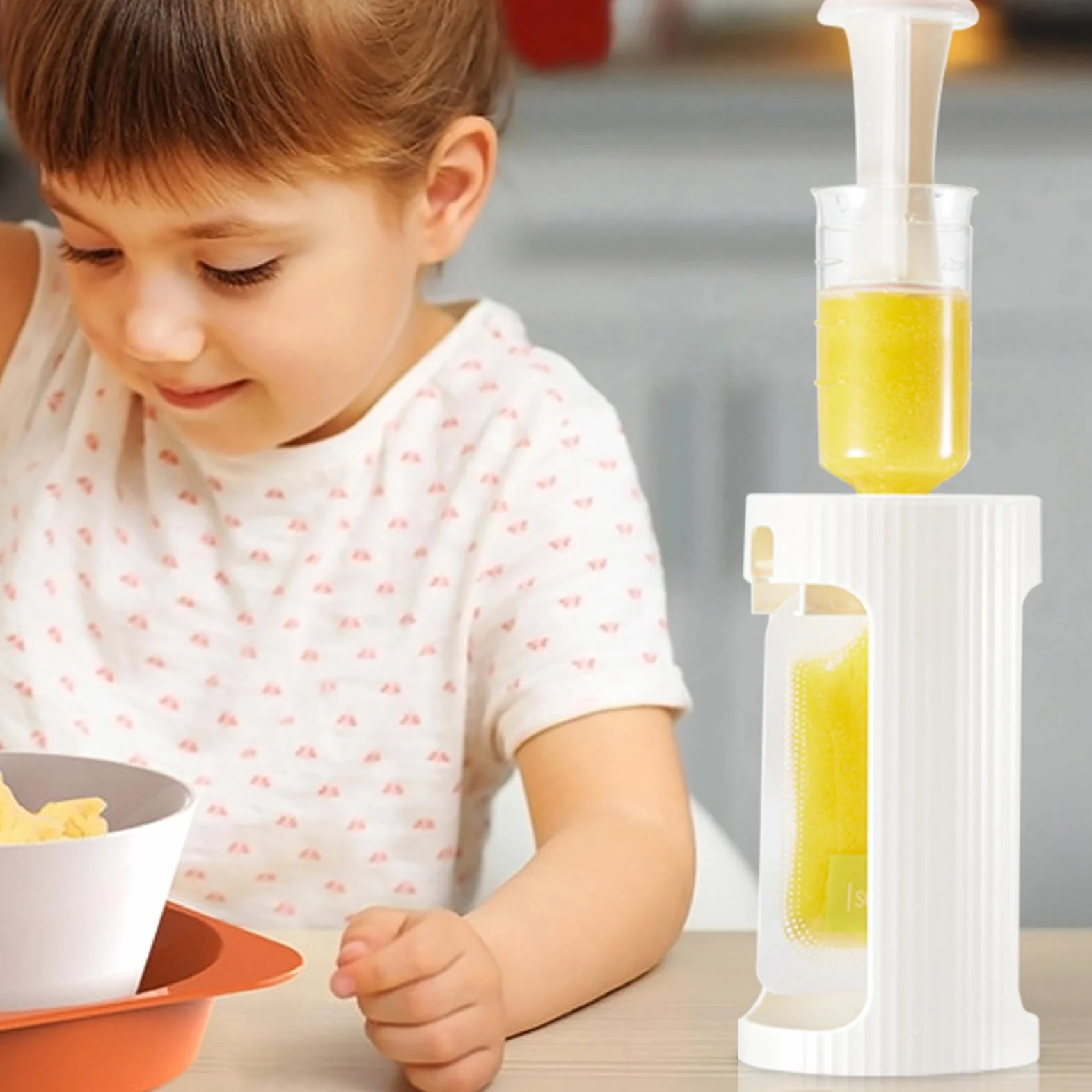 Machine À Aliments Pour Bébé - Station De Remplissage De Purée Fruits Avec Sac De Pressage 10Pcs - Portable Purée Squeezer