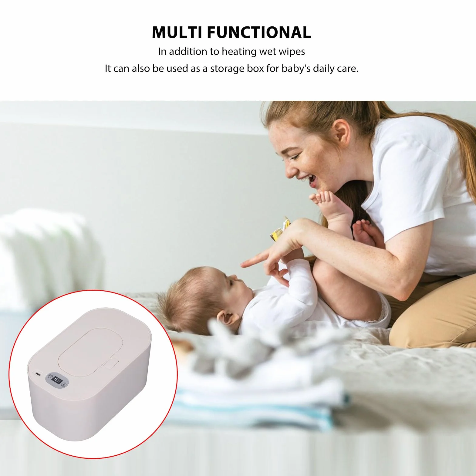 Effrayage de bébé plus chaud chauffage à température constante distributeur de lingette humide USB portable nouveau-nés