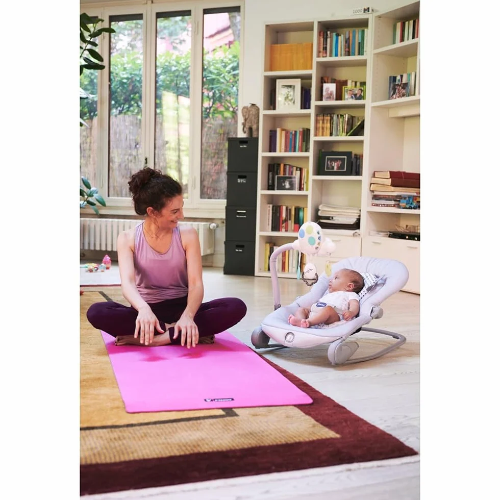 Chicco Balloon Transat Évolutif Bébé Enfant Chaise Bascule Fauteuil Dossier Inclinable Pliage Compact Jouet Électronique Interactif Lumières Sons Naissance 18 kg