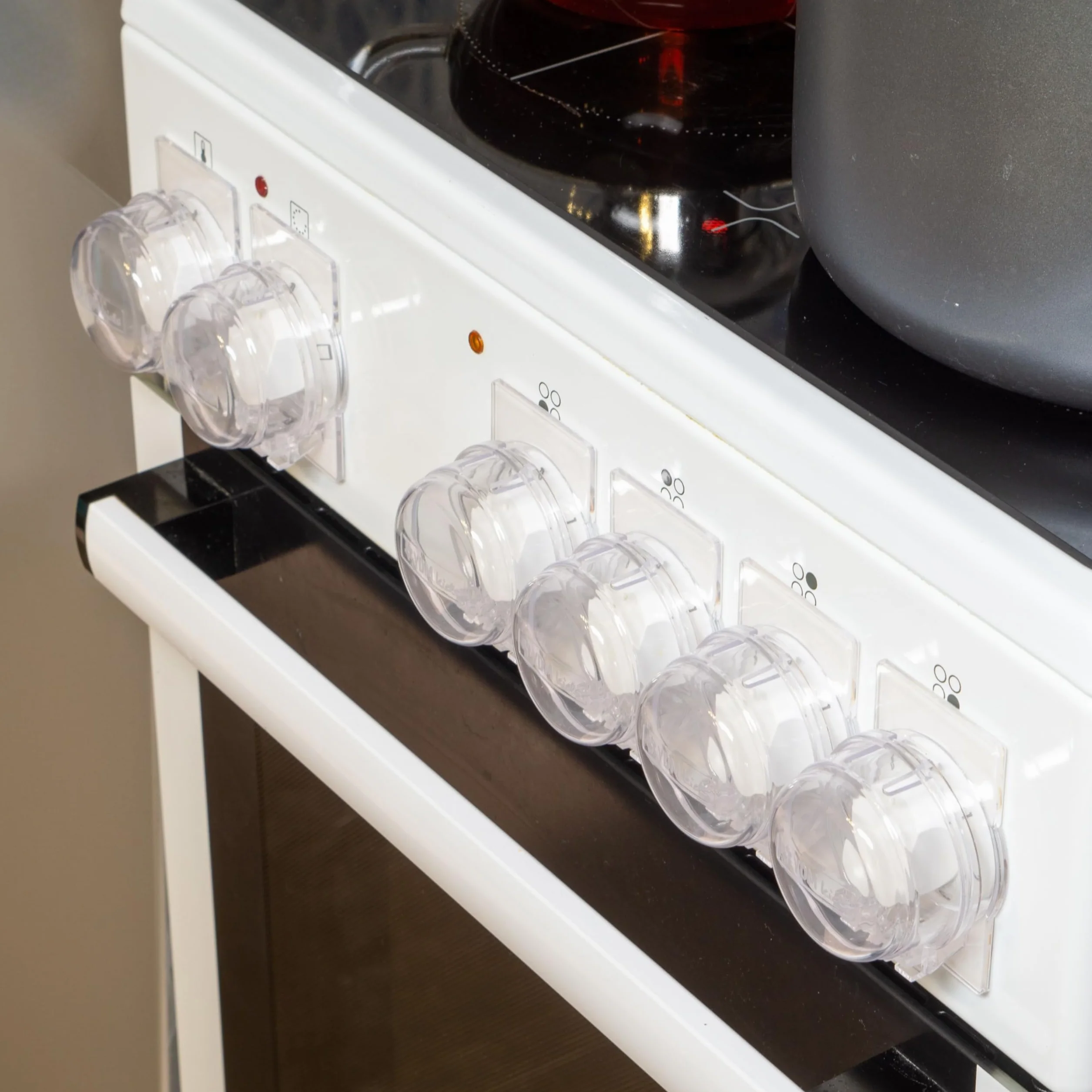 Bouton de cuisinière Sécurité enfants 2 pcs, protection Ø max. 4,9 cm hauteur 4 cm distance min. 6,1 cm