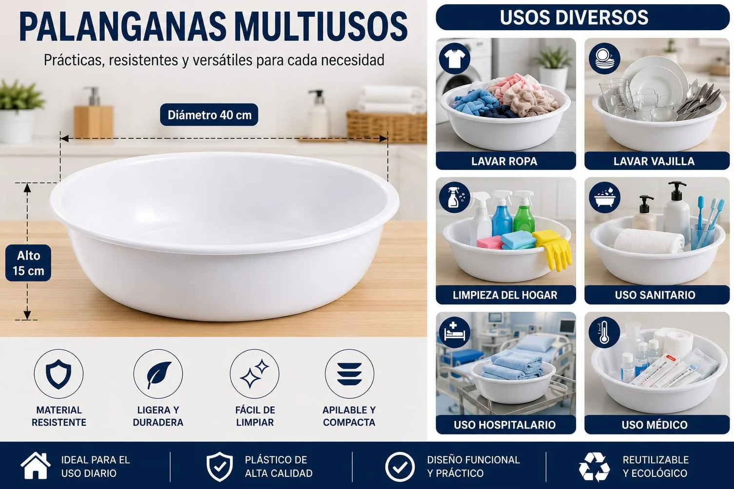 Plasticos Helguefer Cuvette 40 cm