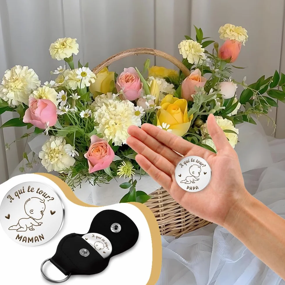 Pièce De Monnaie De Décision Cadeau Naissance Futur Parents Maman