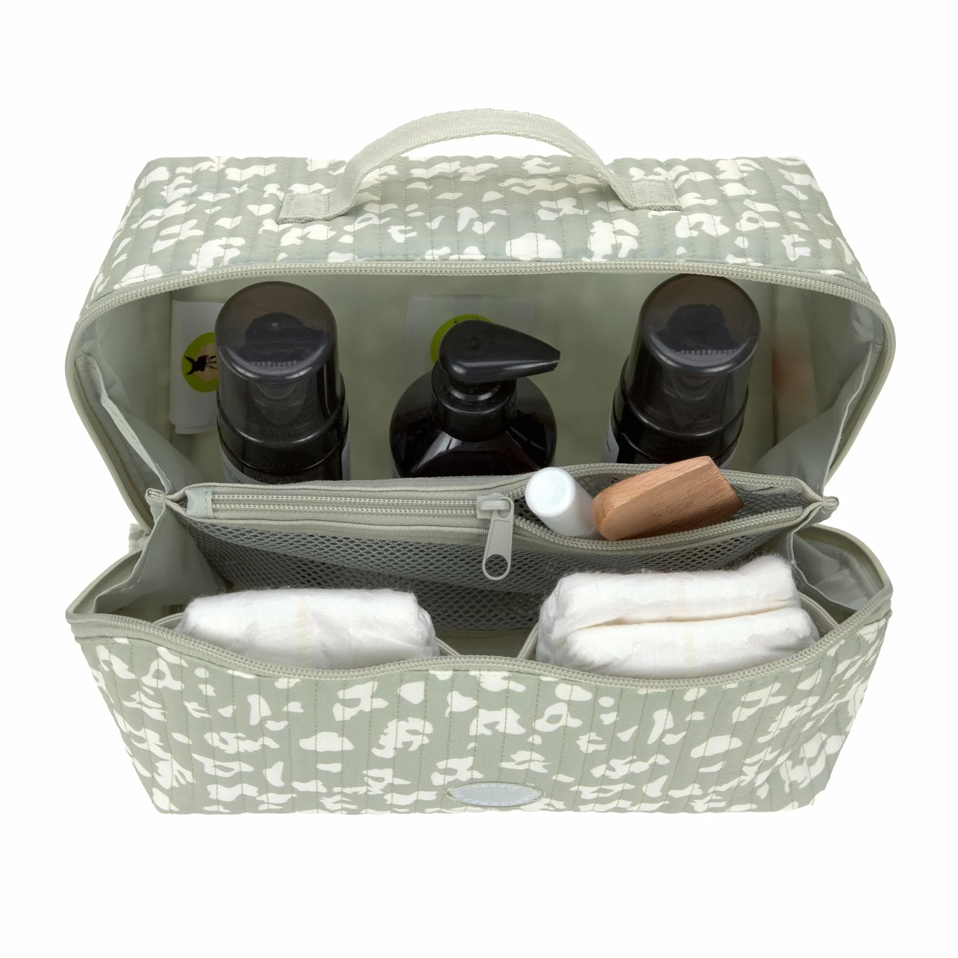 LÄSSIG Organiseur de table à langer Flex Organizer Leo light khaki