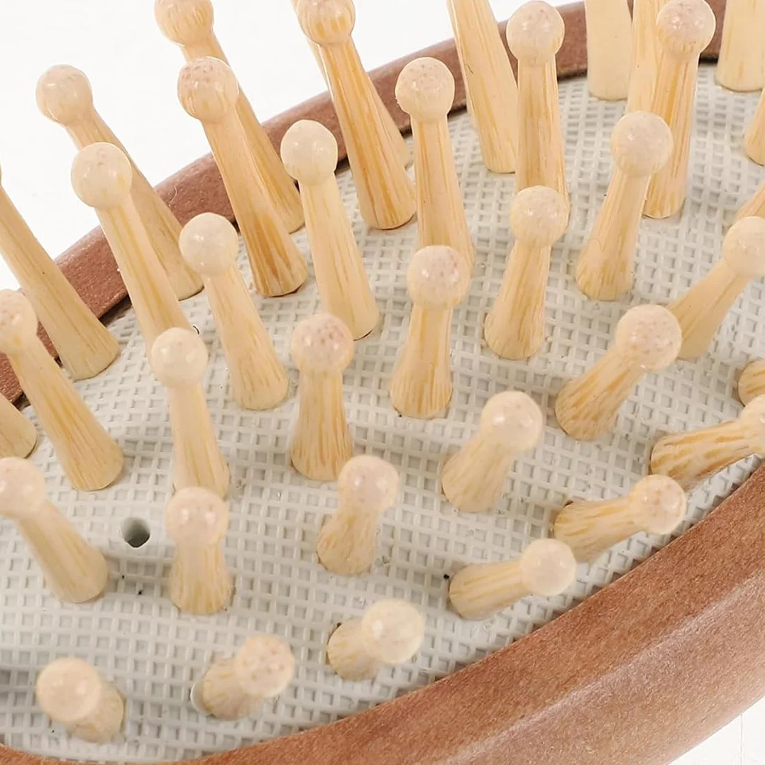 Brosse Cheveux Bébé 3 Pièces Bois Naturel Poils De Chèvre Doux 15Cm Longueur X 4Cm Largeur