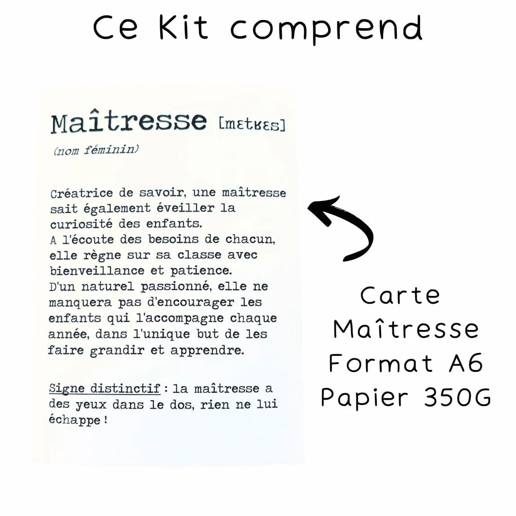 Kit Haricot Magique à Planter Message Gravé MERCI – Cadeau Remerciement Maîtresse Fin d'Année Scolaire