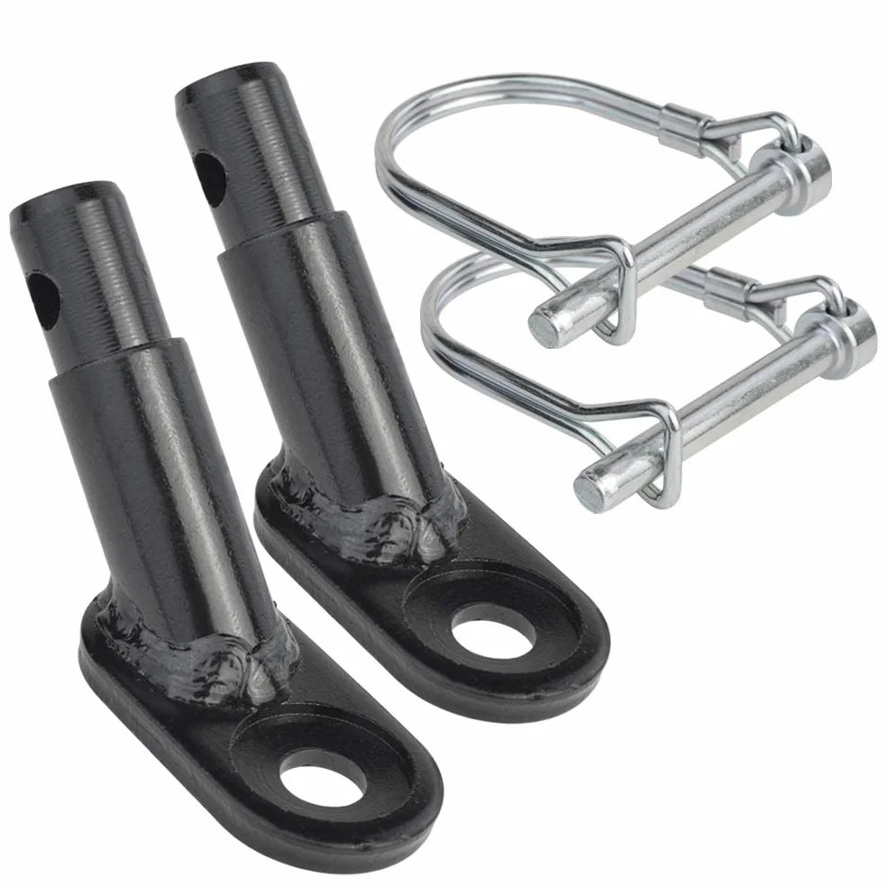 KKTOP Lot de 2 attelages de remorque de vélo Noir