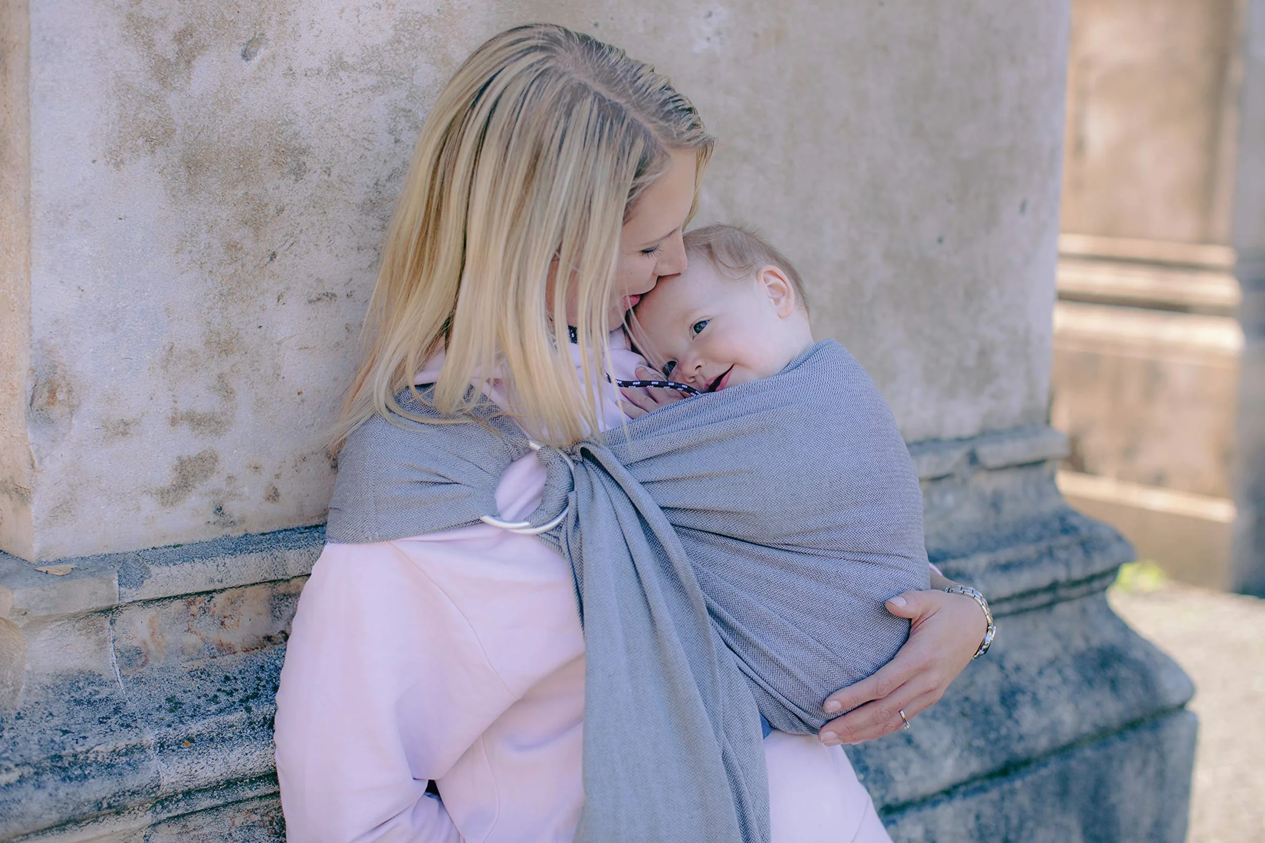 Amazonas Ring Sling Echarpes de Portage Grey 180 cm