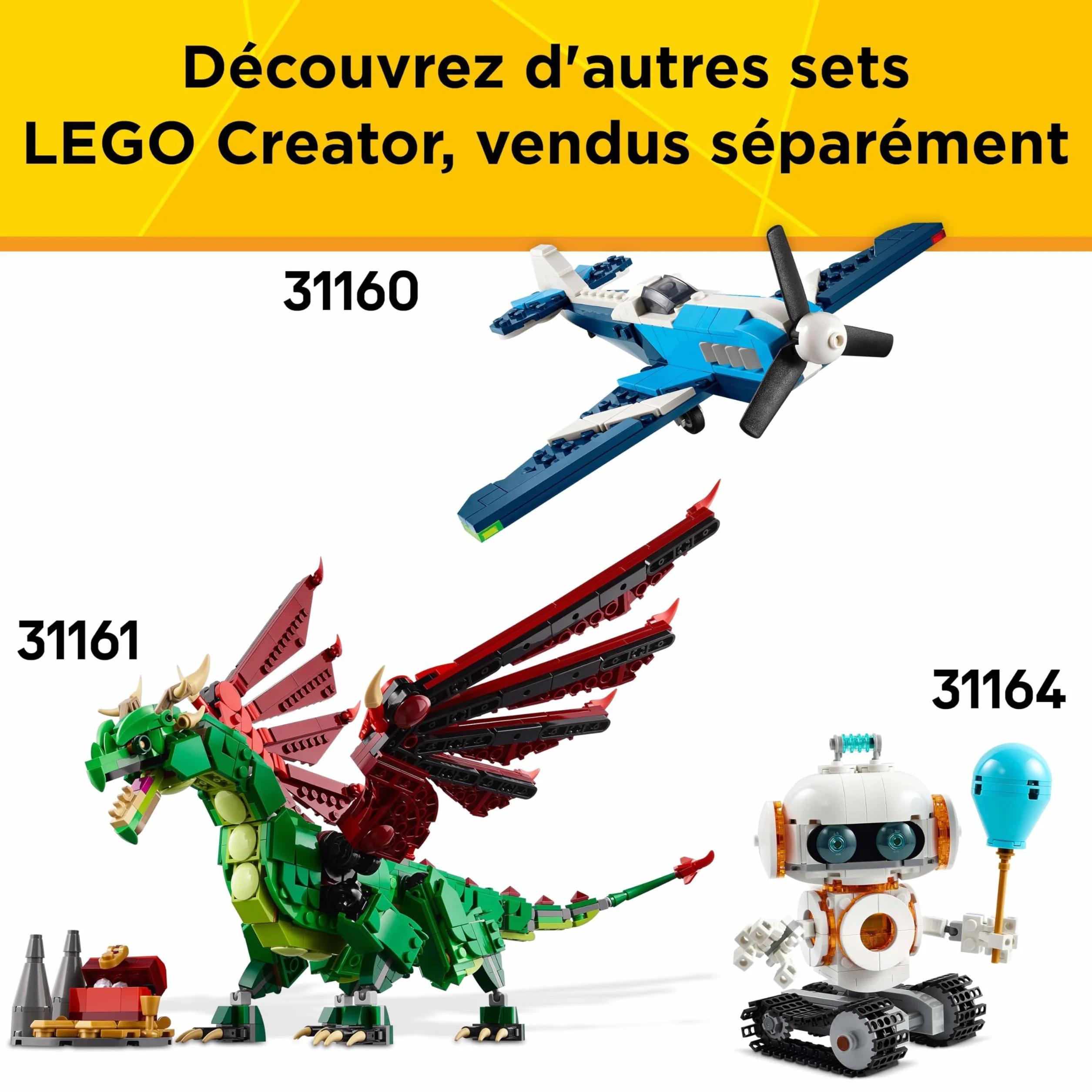 LEGO Creator 3-en-1 Animaux sauvages Araignée surprenante 31159 Jeu de construction Scorpion Serpent