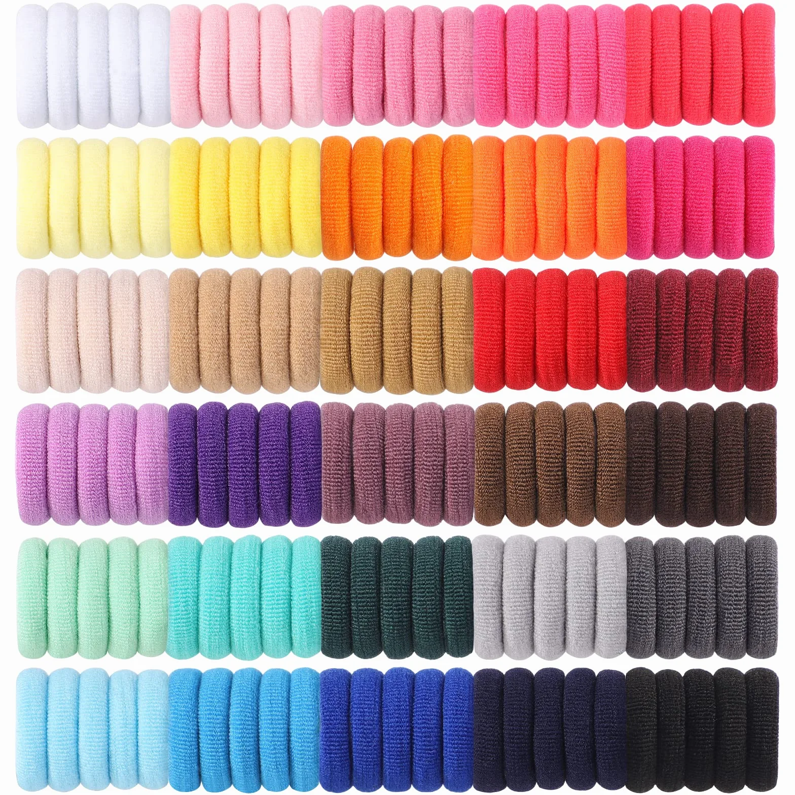 Jollybows 300 Pièces Élastique Cheveux Fille, Mini Chouchous Multicolore Accessoire Cheveux 2,5 cm 30 Couleurs