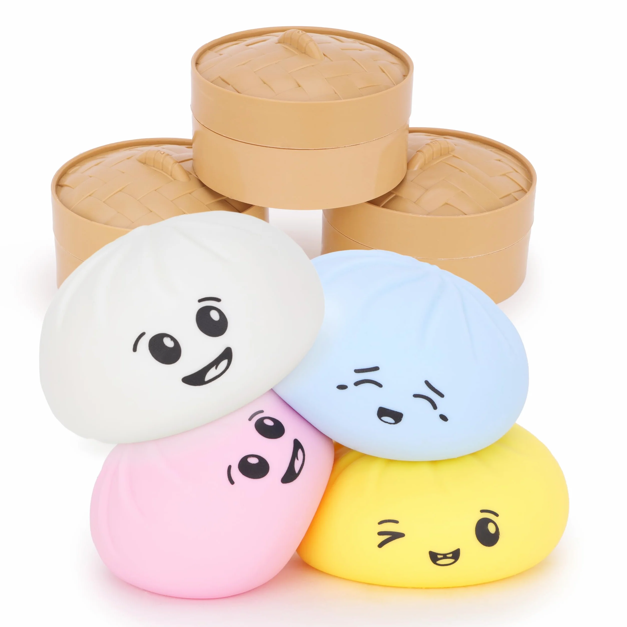 Toyland Bourrelette Bao Squishy Vapeur en Plastique - Jouet Anti-Stress pour Enfants dès 3 Ans
