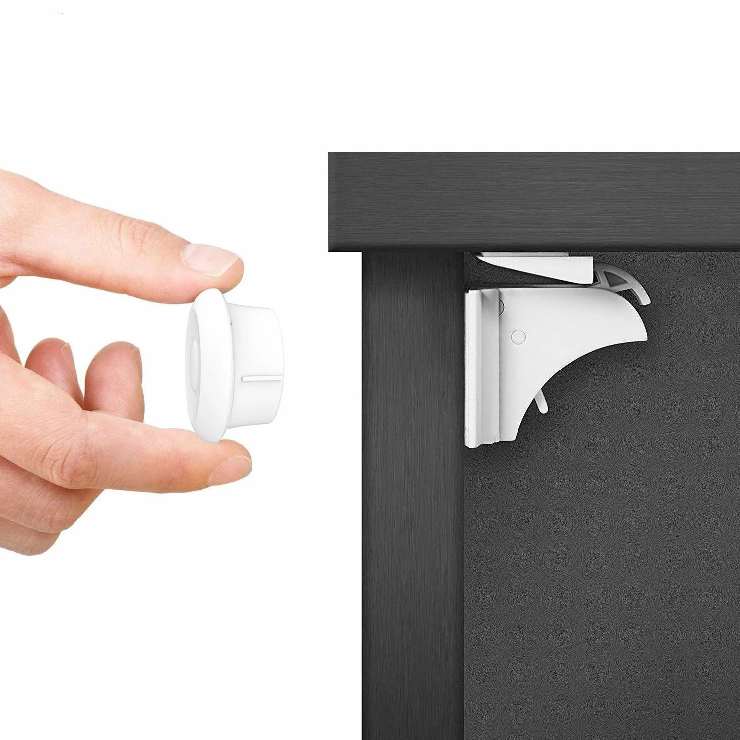 Dokon Sécurité Bébé Placard Bloque Porte Verrous Magnétique Cabinet 10 serrures 2 Clés