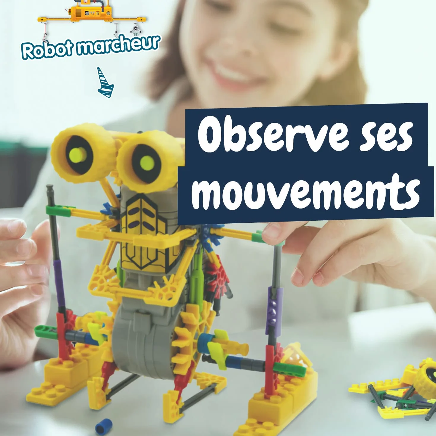 Science4you Betabot Robot pour Enfant - Kit Robot à Construire 126 pièces - Jeux de Construction Cadeau Garçon Fille 6-10+ Ans