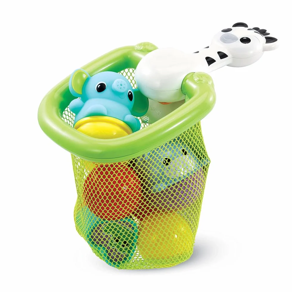 VTech Maxi-Coffret de Bain Multi Activité 15 Jouets de Bain Bébé Animaux Bateaux 3 Formes 3 Balles Filet de Rangement Cadeau Enfant 1 an