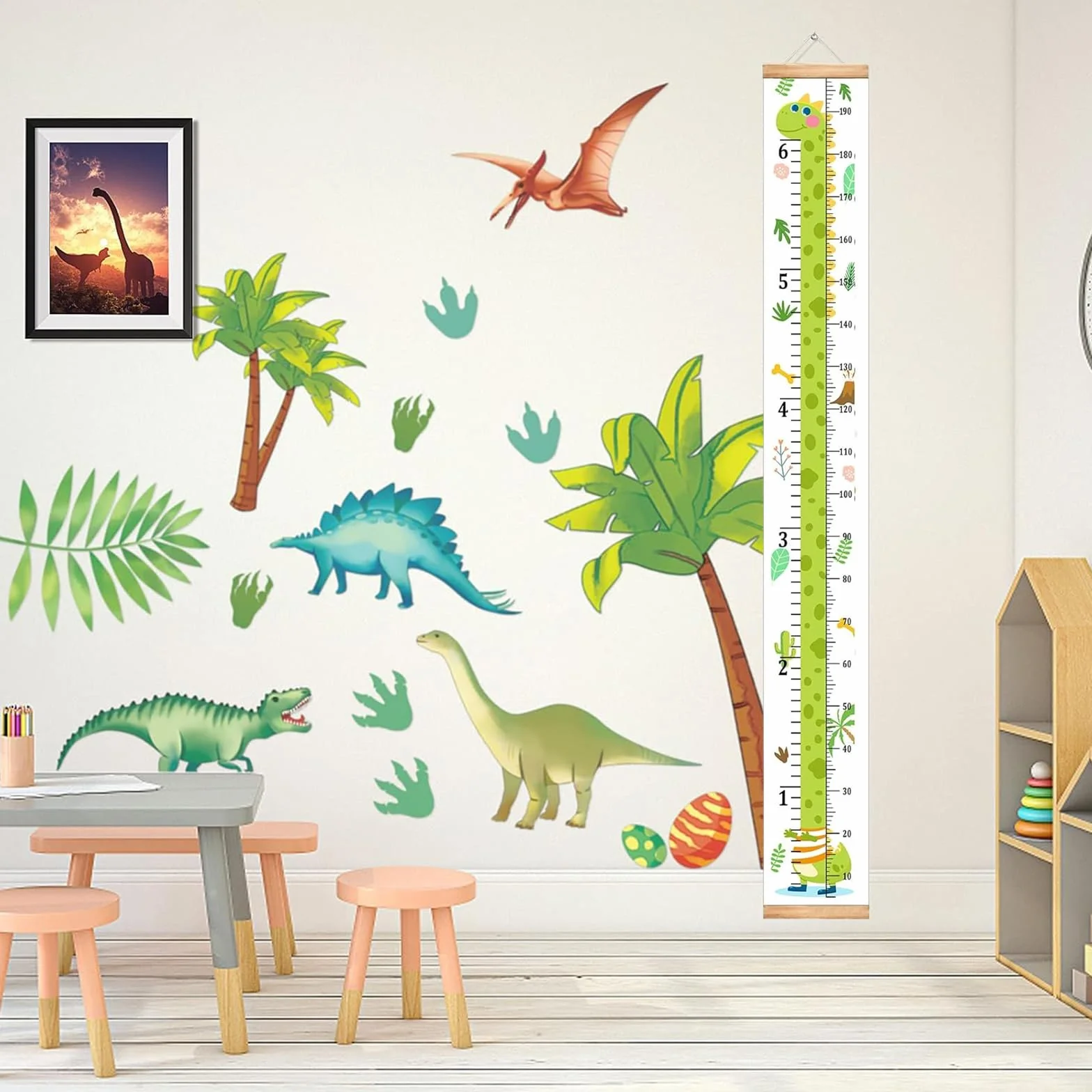 Toise Pliable en Bois Murale Enfant 200cm x 20cm CATOR