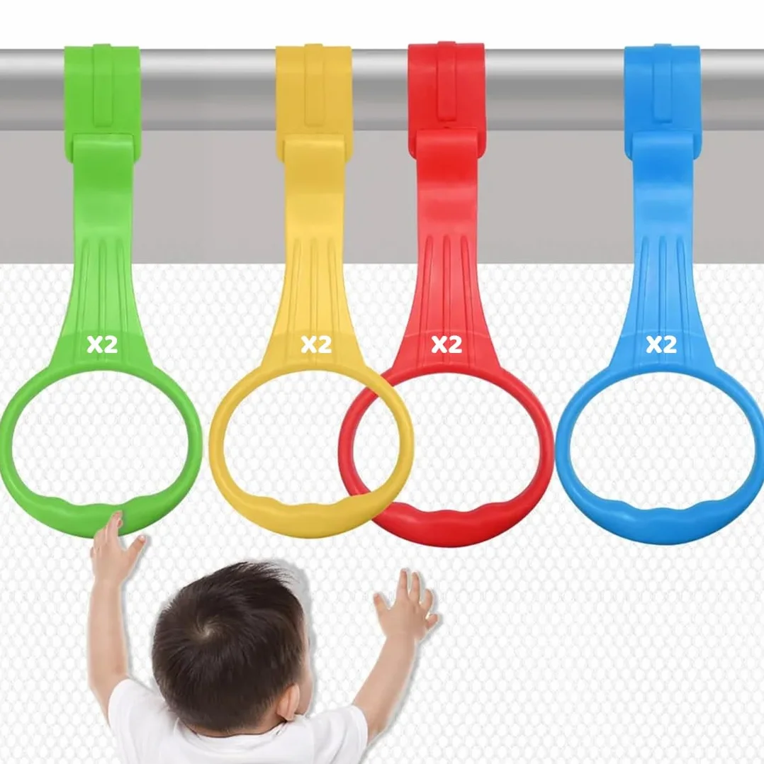Anneaux Parc Bebe, Anneaux pour Lit Bébé, Anneaux Entraînement Équilibre 8 Pièces