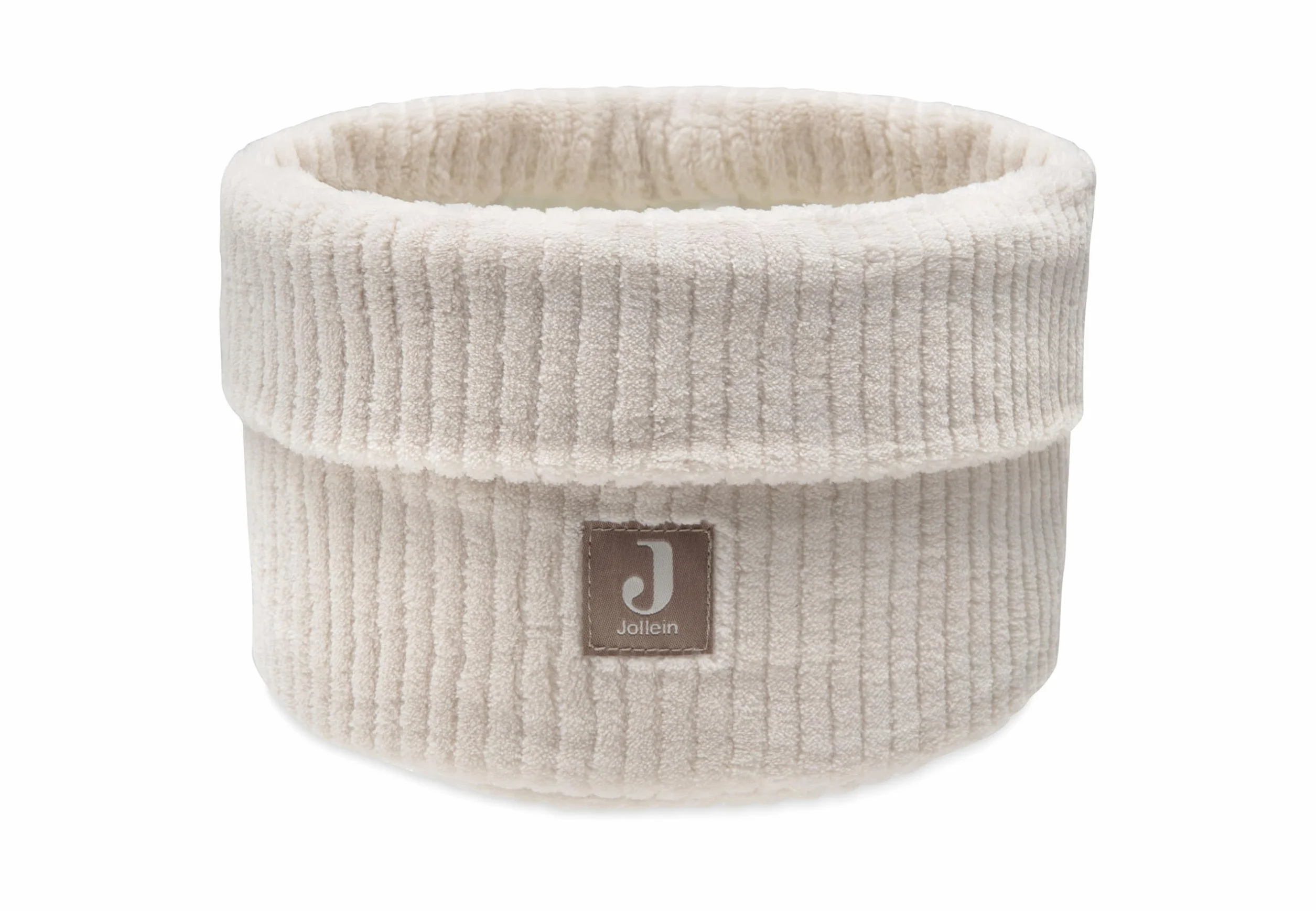 Jollein Panier de Toilette Cloudy Rib Oatmeal Organisateur Table à Langer 14x18 cm