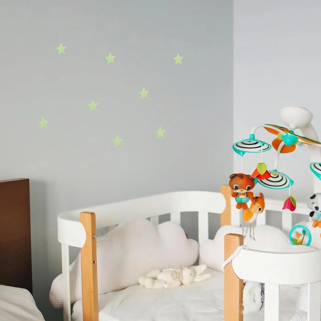 Kit 3D Phosphorescent Étoiles et Lune Adhésives Fluorescentes Décoration Murale Lumineuse 201 Pièces