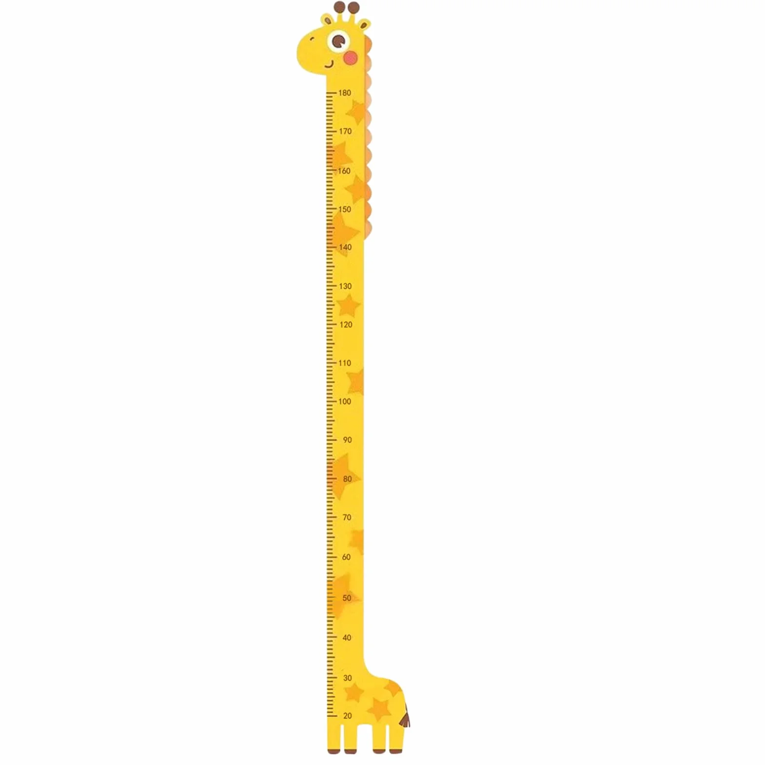 Tableau de Mesure de Croissance Autocollant 194 cm pour Chambre Bébé avec Animaux