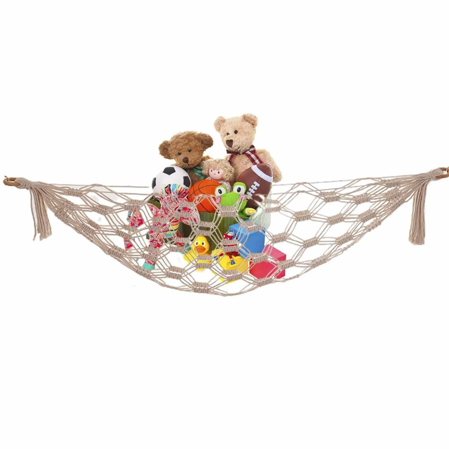 Hamac mural de rangement pour jouets, doudou, décoration chambre