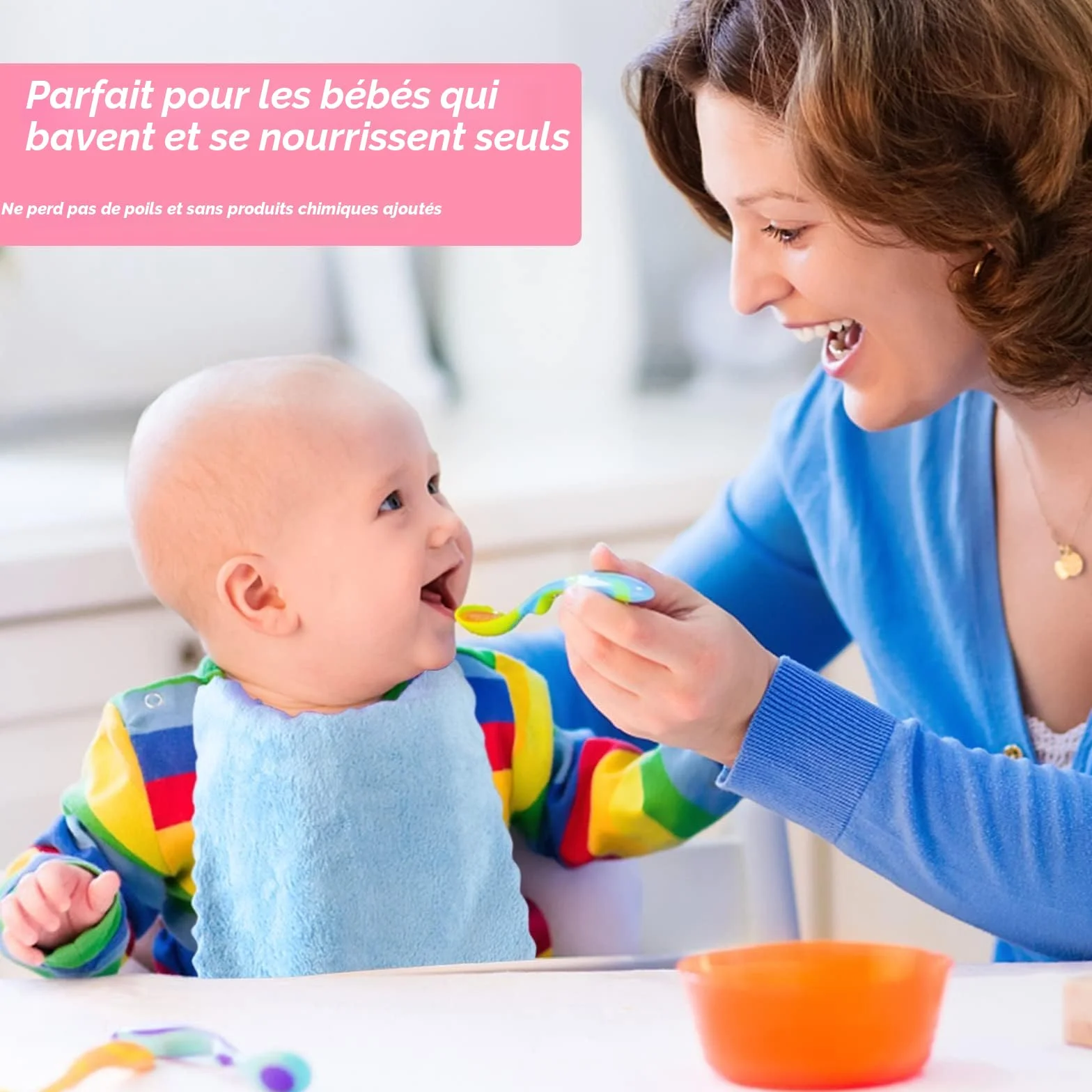 Orighty Lot de 24 débarbouillettes pour bébé en microfibre corail douces absorbantes