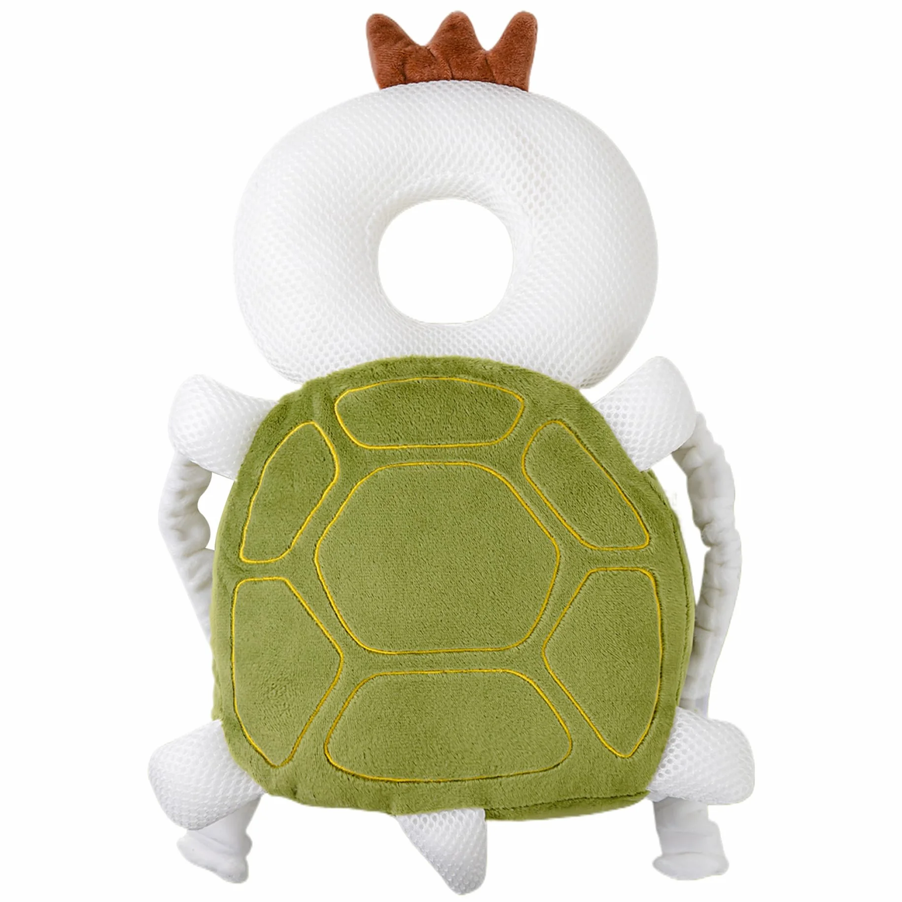 Sac à dos mignon Breatte de protection de tête en peluche avec sangle poitrine pour bébé marche