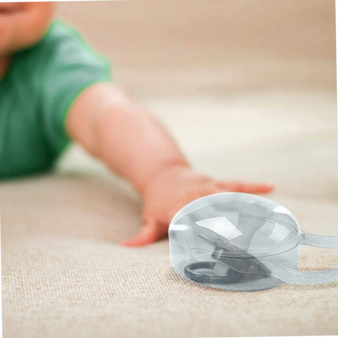 Boîtier de sucette Babe Boîte de tétine anti-poussière BPA 3 pièces