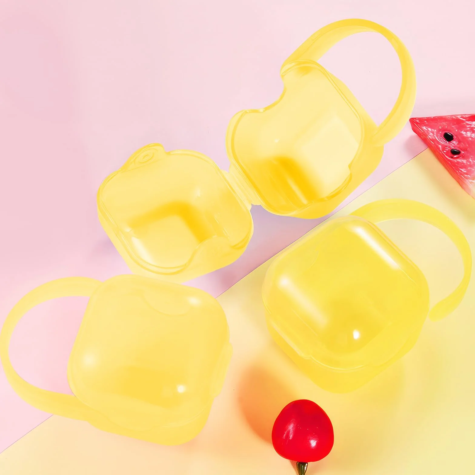 Boîte À Sucettes Bébé 2pcs Silicone Portable Imperméable Sans BPA Voyage