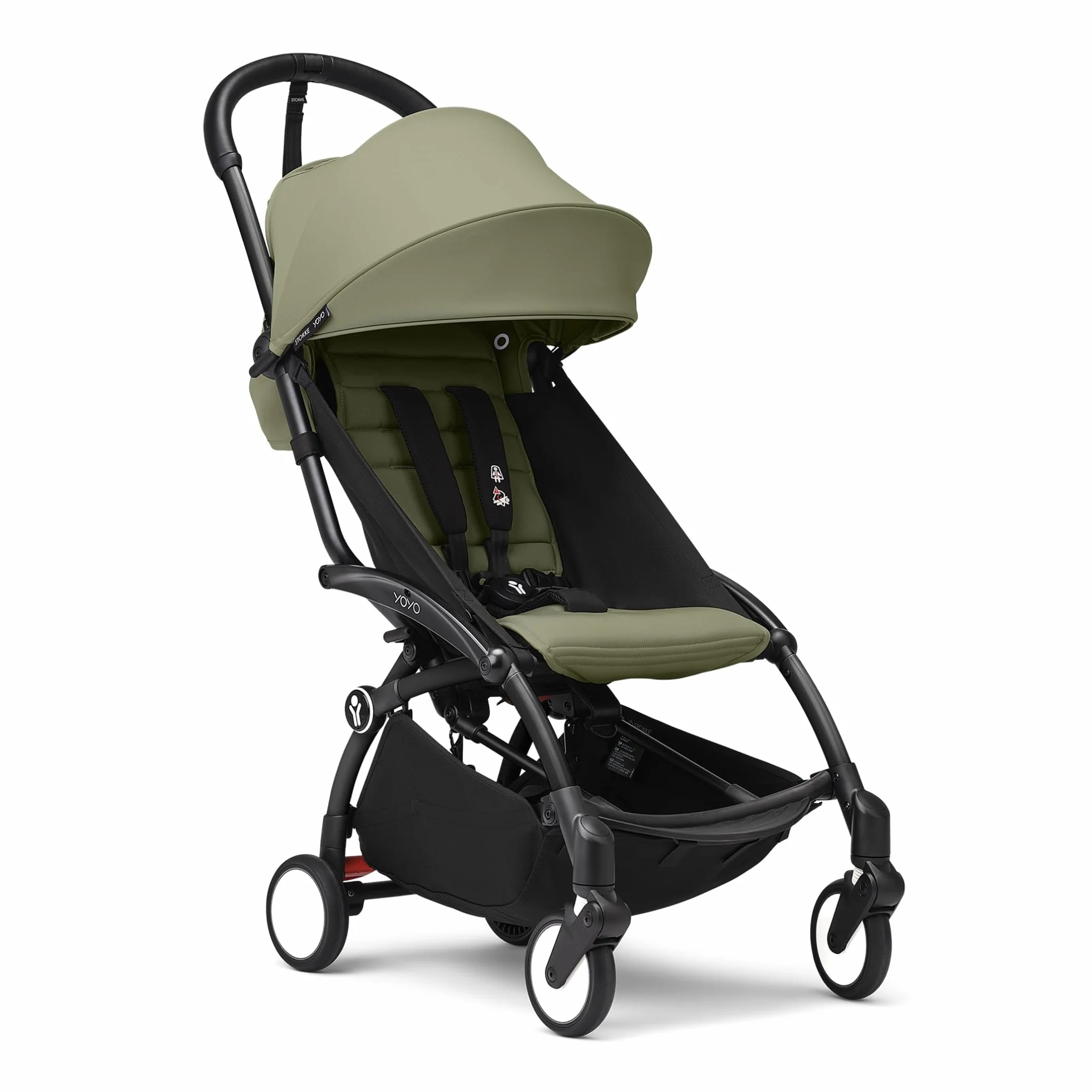 Stokke YOYO Black Frame 6+ Color Pack Olive
