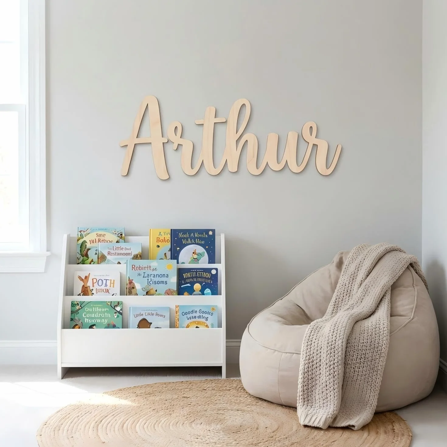 Kikone Personnalisé Panneau Bois Enfant Décoration Murale 20-88 cm