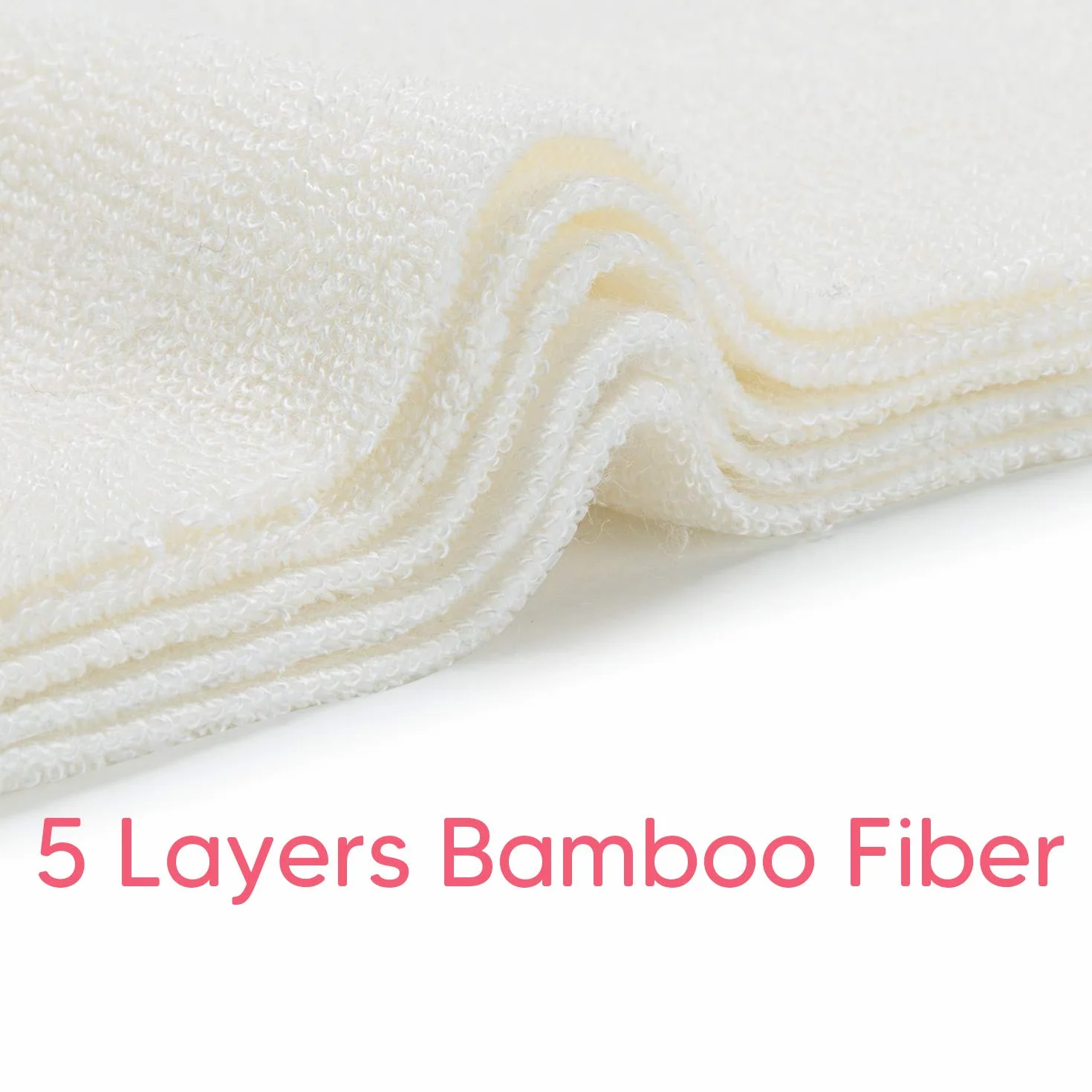 Inserts de Couches Réutilisables Fibre de Bambou Pack de 12 avec Sac Lavable Compatible Couches tout-en-un ou à Poche