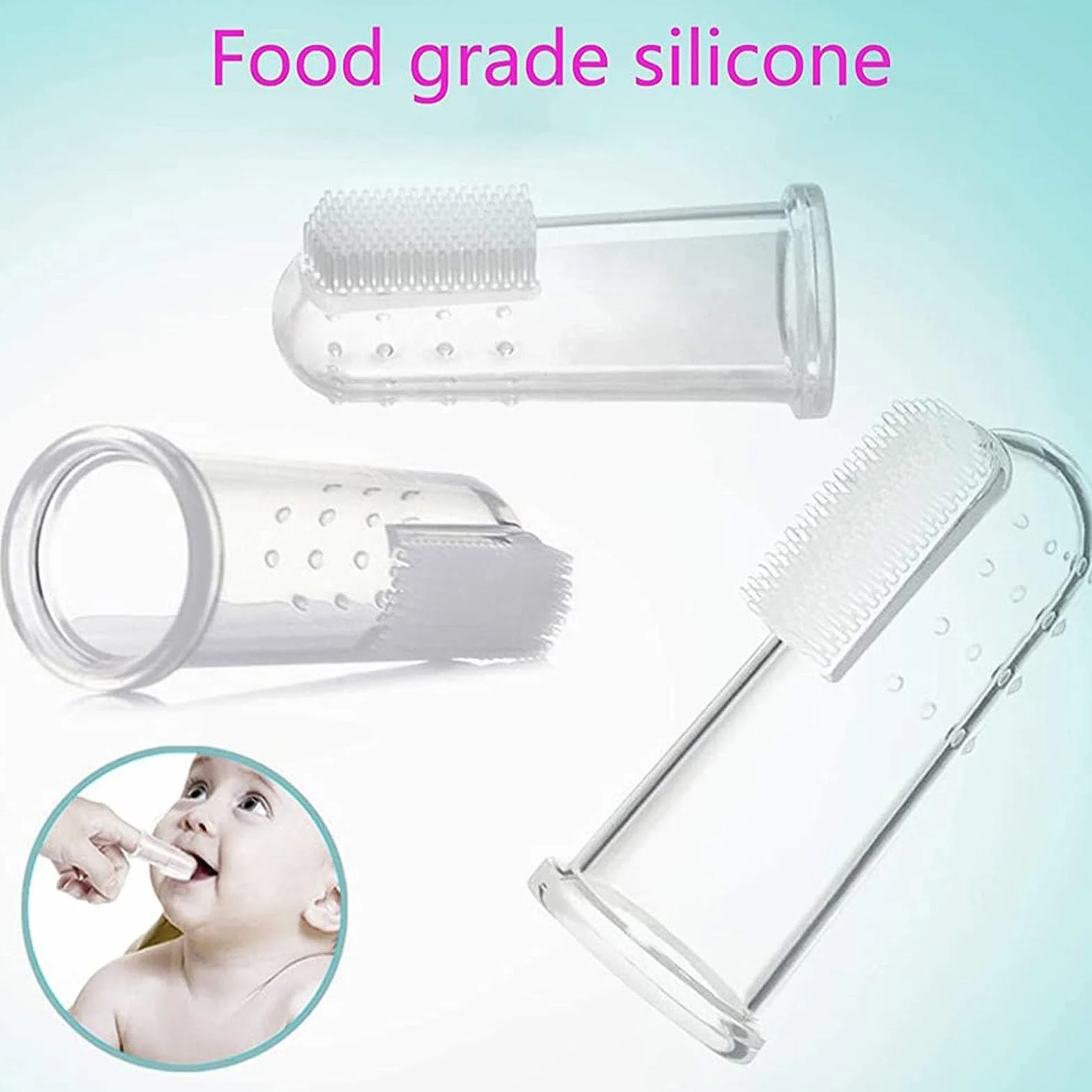 Trousse De Soin Bébé Naissance 8Pcs, Kit Manucure Sécurité Bébé Avec Brosse À Dents, Coupe-ongles Et Peigne