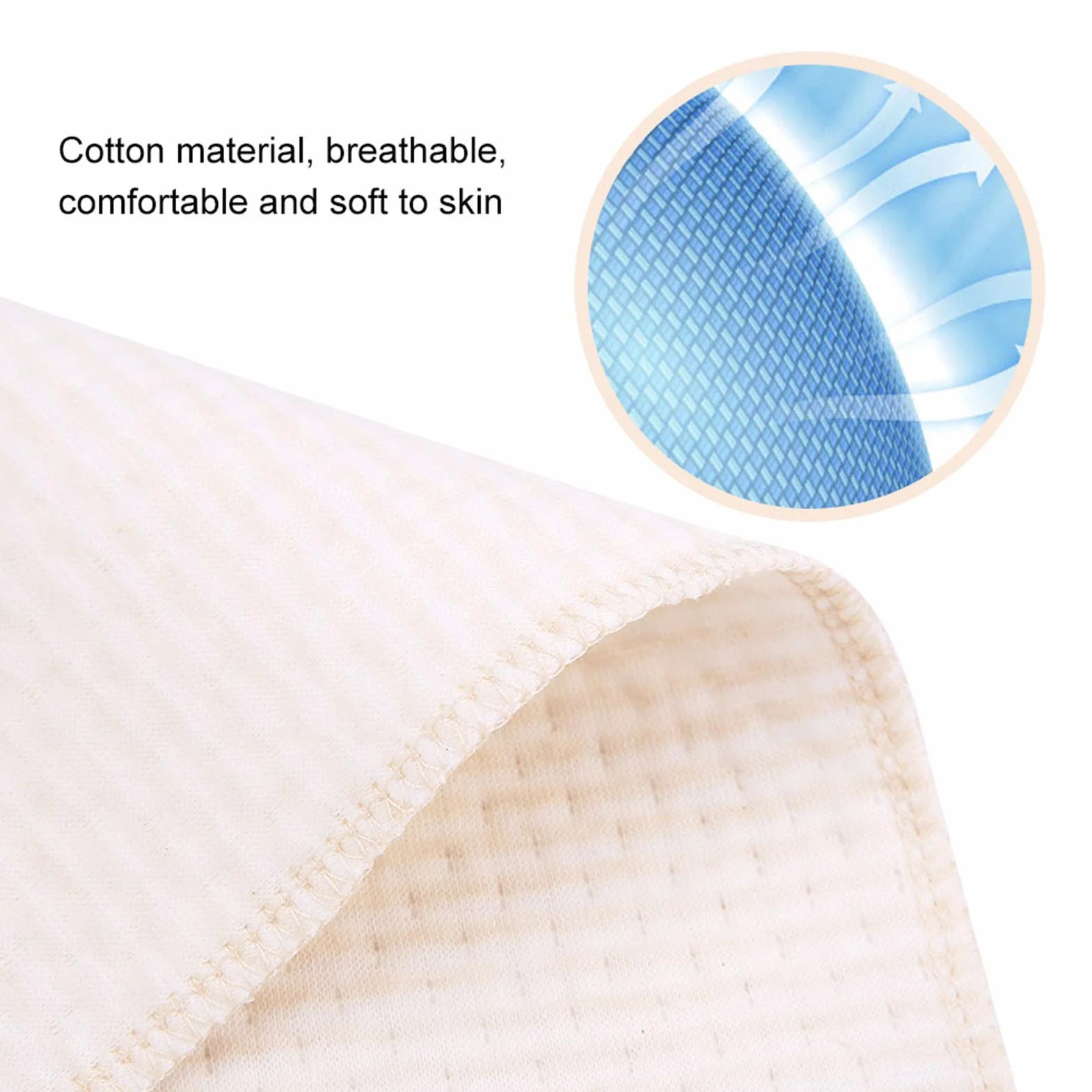 Couches Bébé Coton Doux Respirant Bonne Absorption D'eau Réutilisables Lavables 10 Pcs
