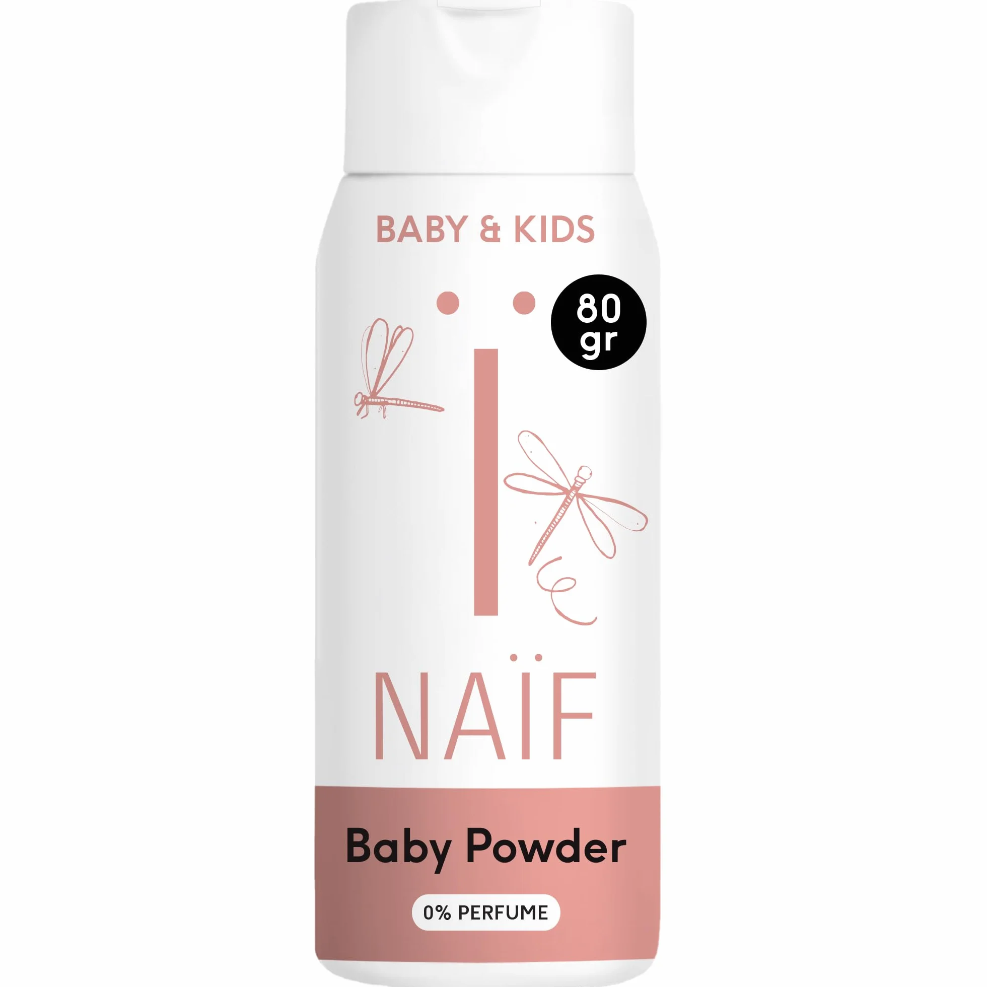 Naïf Poudre pour bébé 100% naturel à base de riz 0% parfum 80g