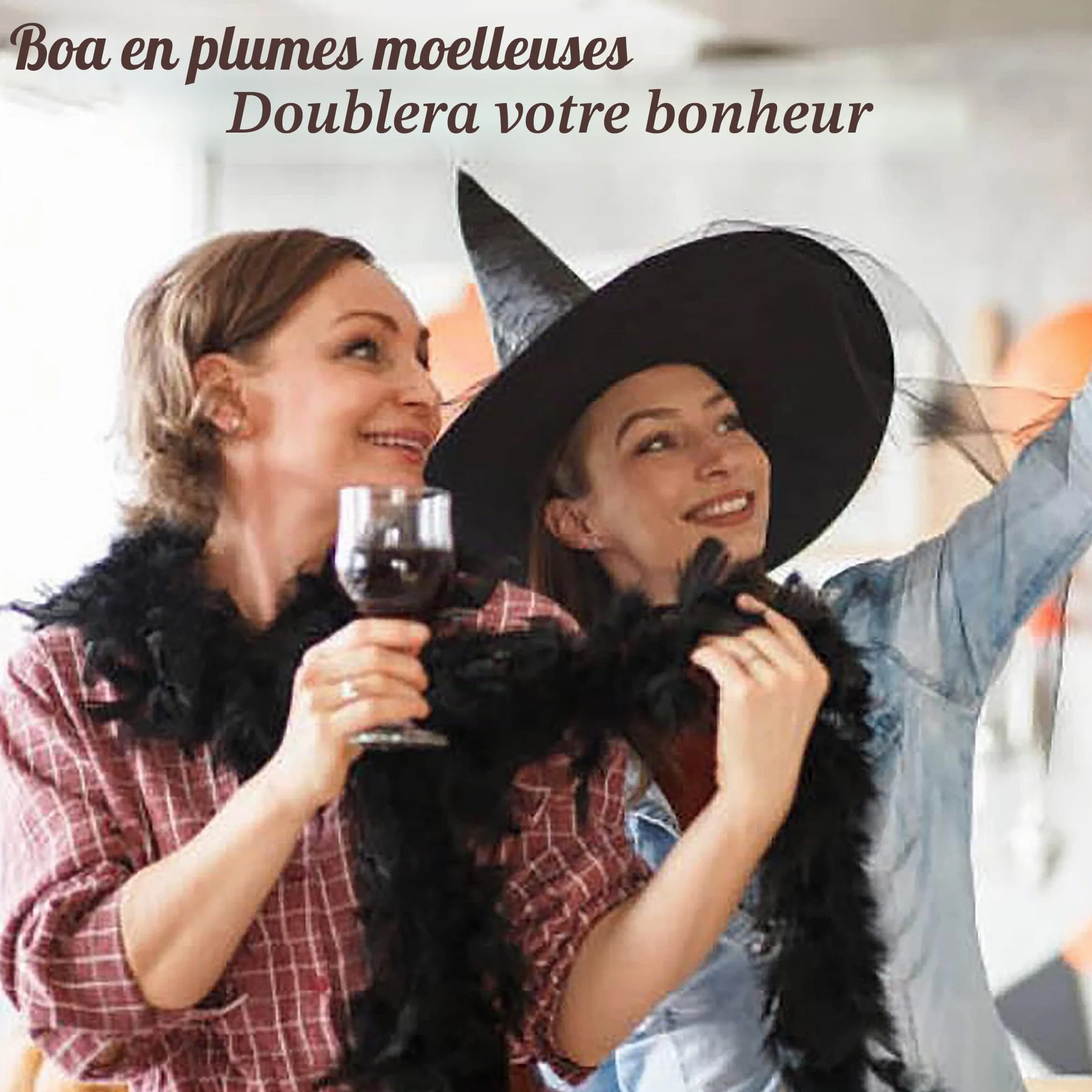 Larryhot 60g Plume Boa 1,8 Mètres pour Fêtes, Noël, Carnaval