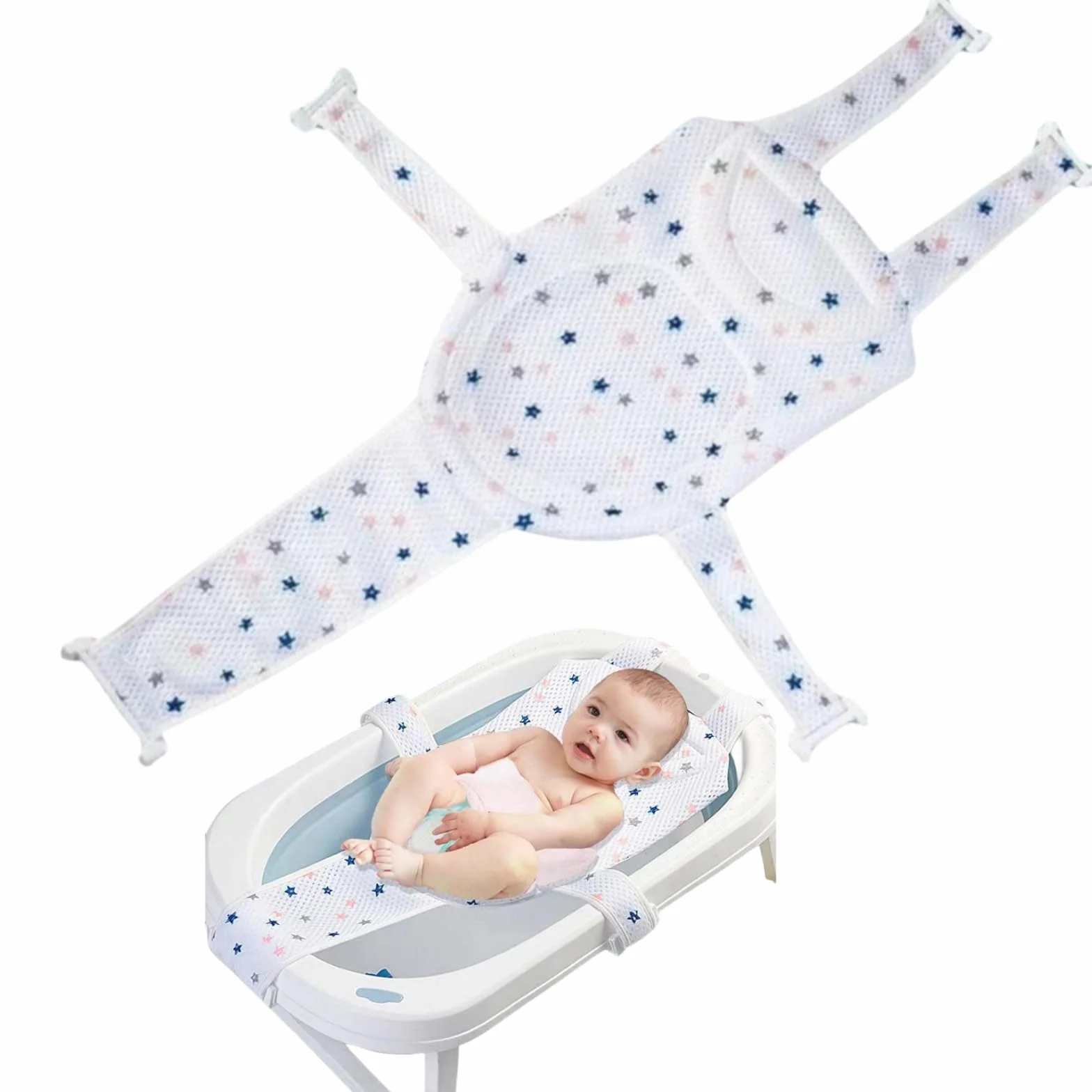Siège de Bain pour Bébé Accessoire Antidérapant Coussin Universel