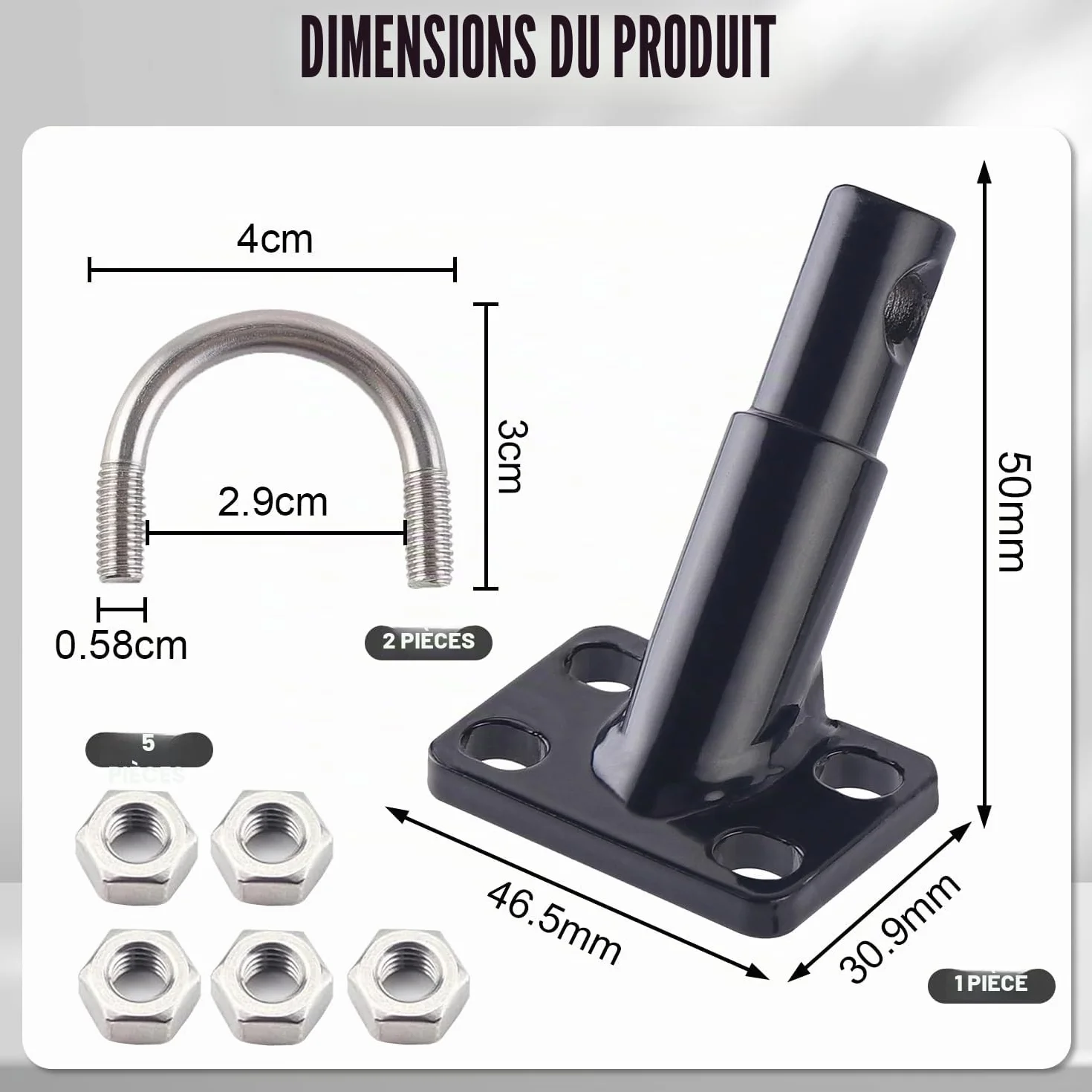 Attelage de Remorque de Vélo Universel Connecteur pour Remorques