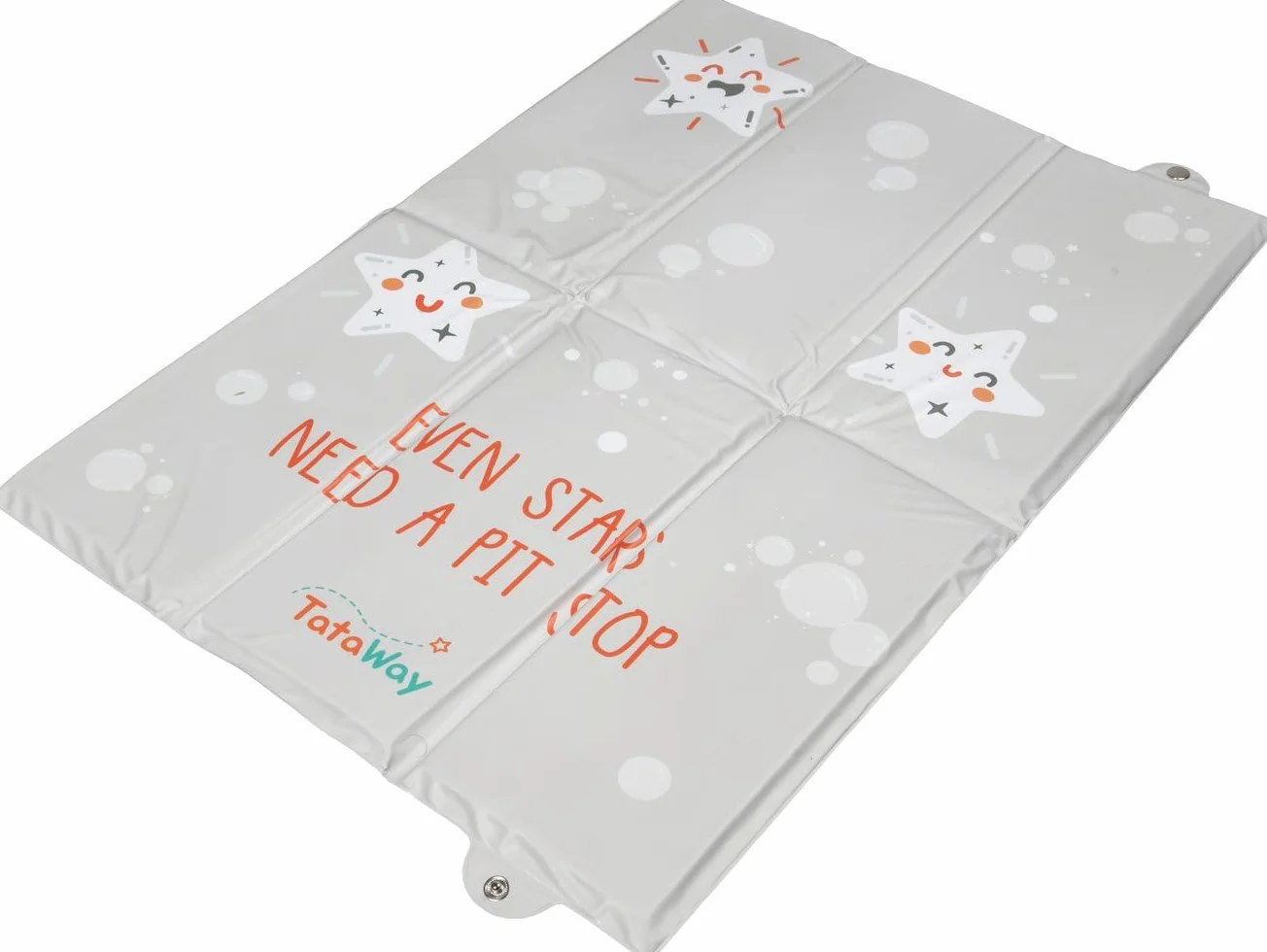 Table à langer pliable portable pour bébé avec matelas imperméable et poches de rangement