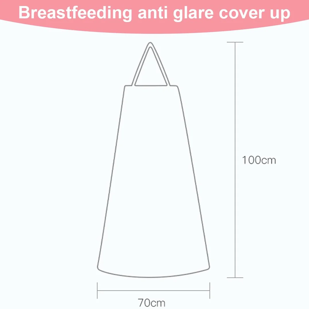 Écharpe d'allaitement en coton respirant multicolore avec bretelles réglables